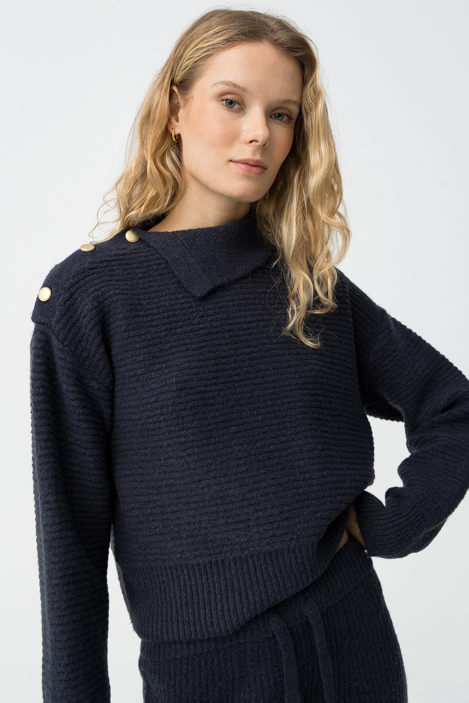 Navy Knit Sweater