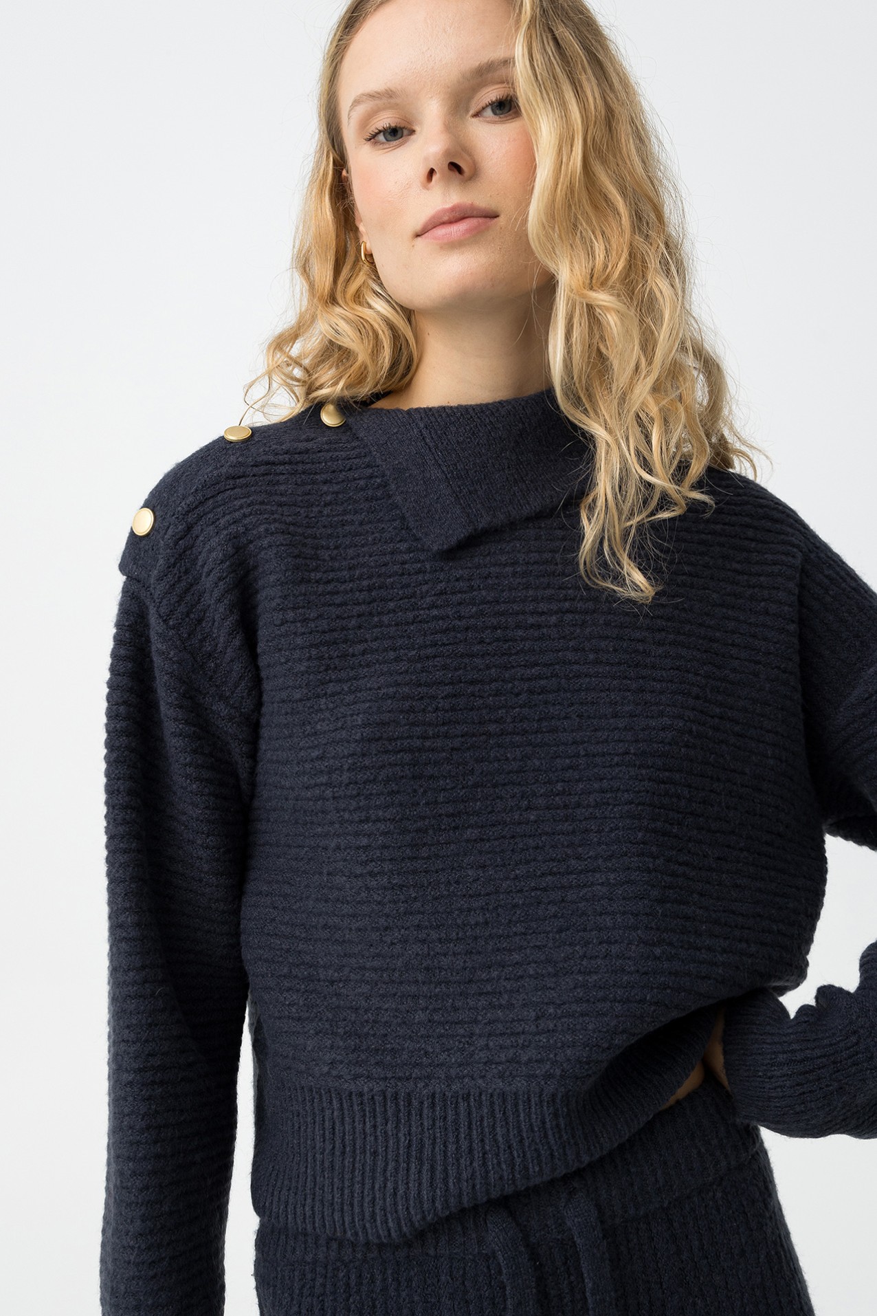 Navy Knit Sweater