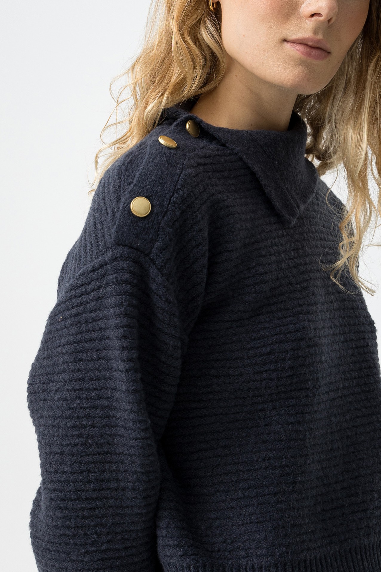 Navy Knit Sweater