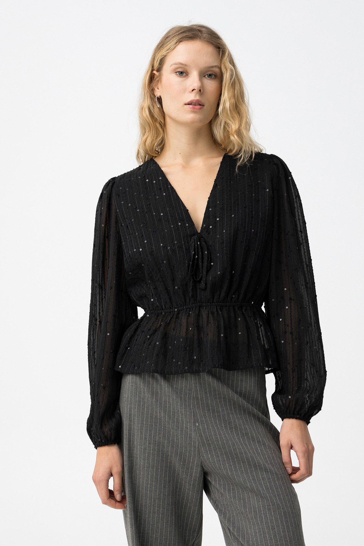 Blusa Preta Manga Comprida