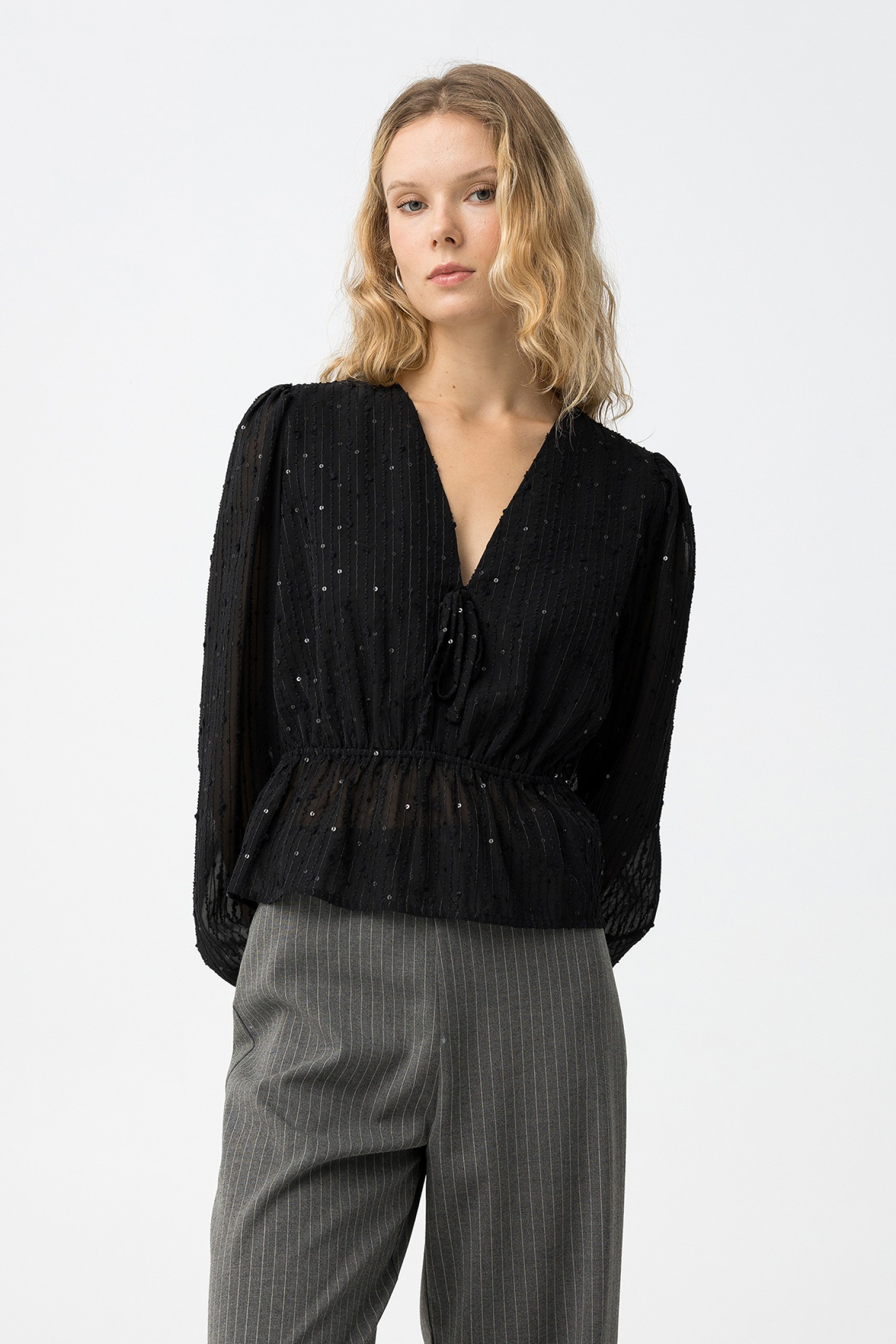 Blusa Preta Manga Comprida