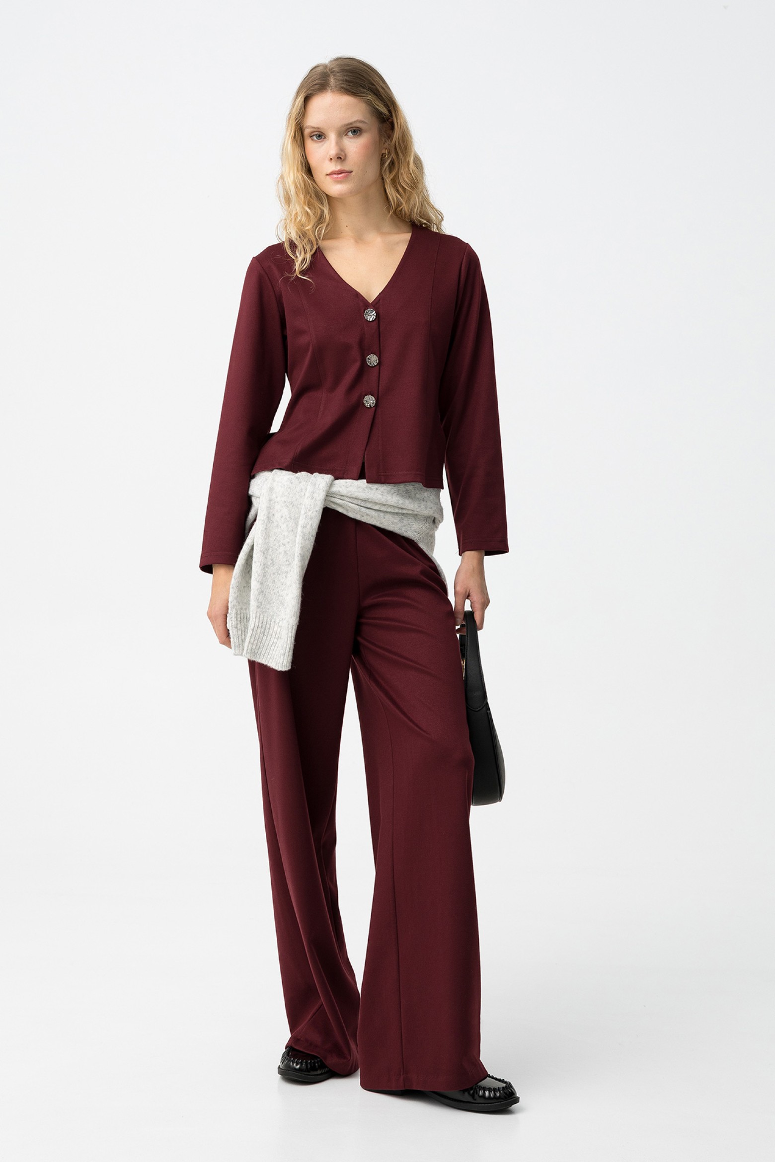 Pantalones Vino Elegantes