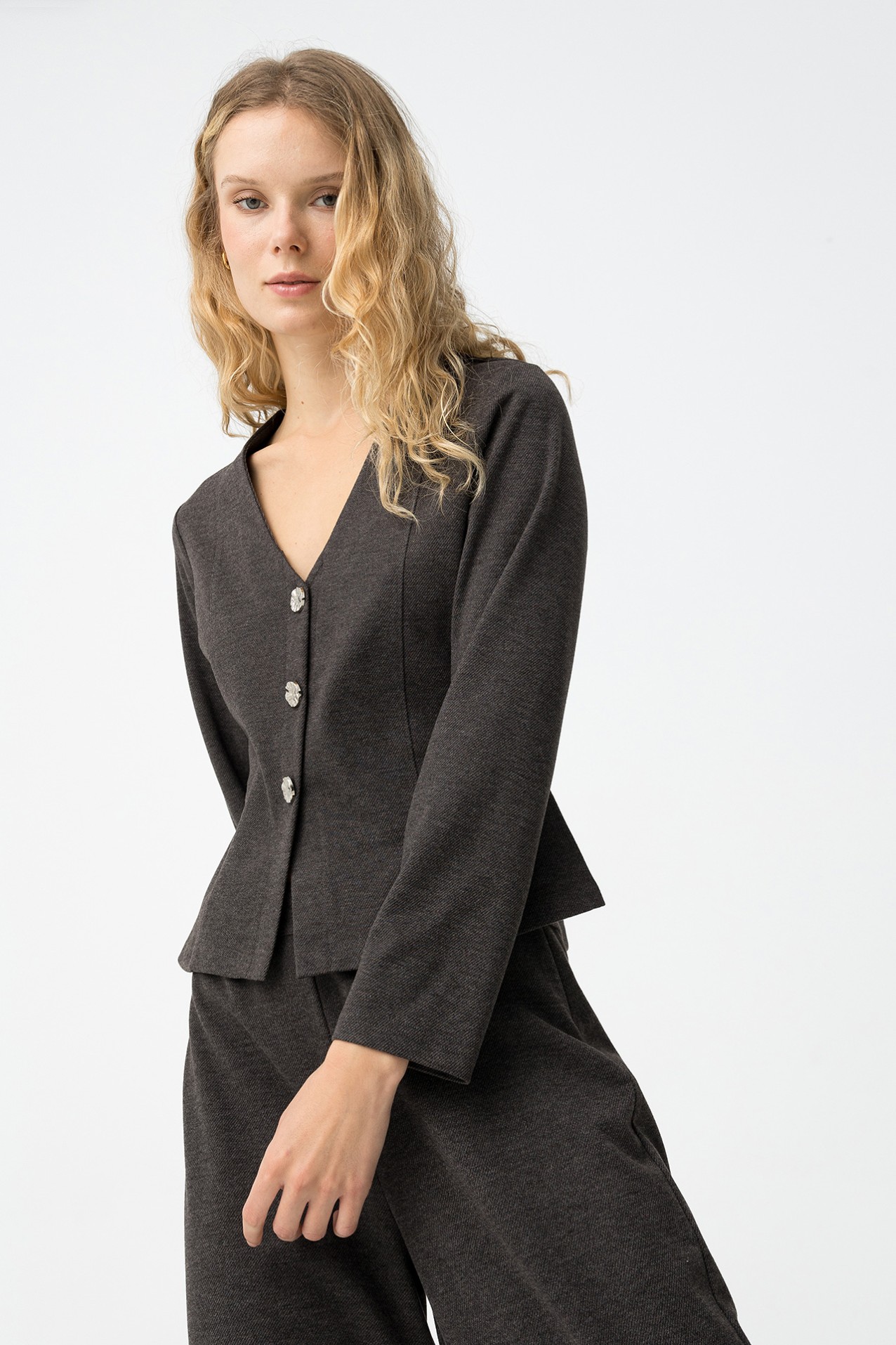 Gray Long Sleeve T-shirt