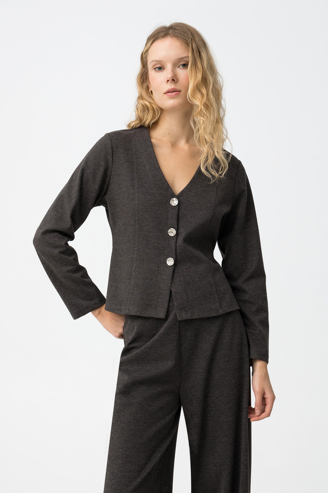 Gray Long Sleeve T-shirt