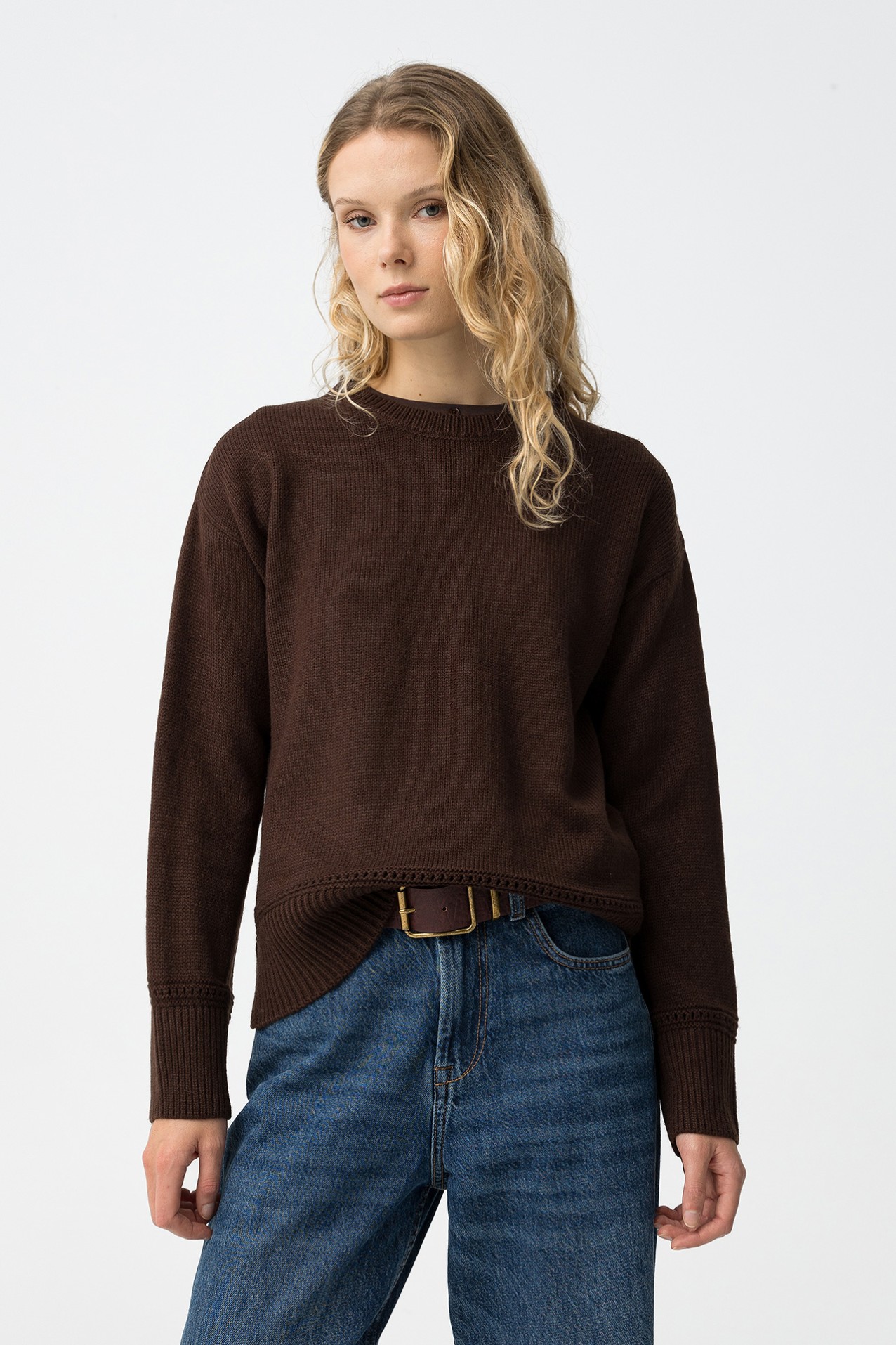 Brown Knit Sweater