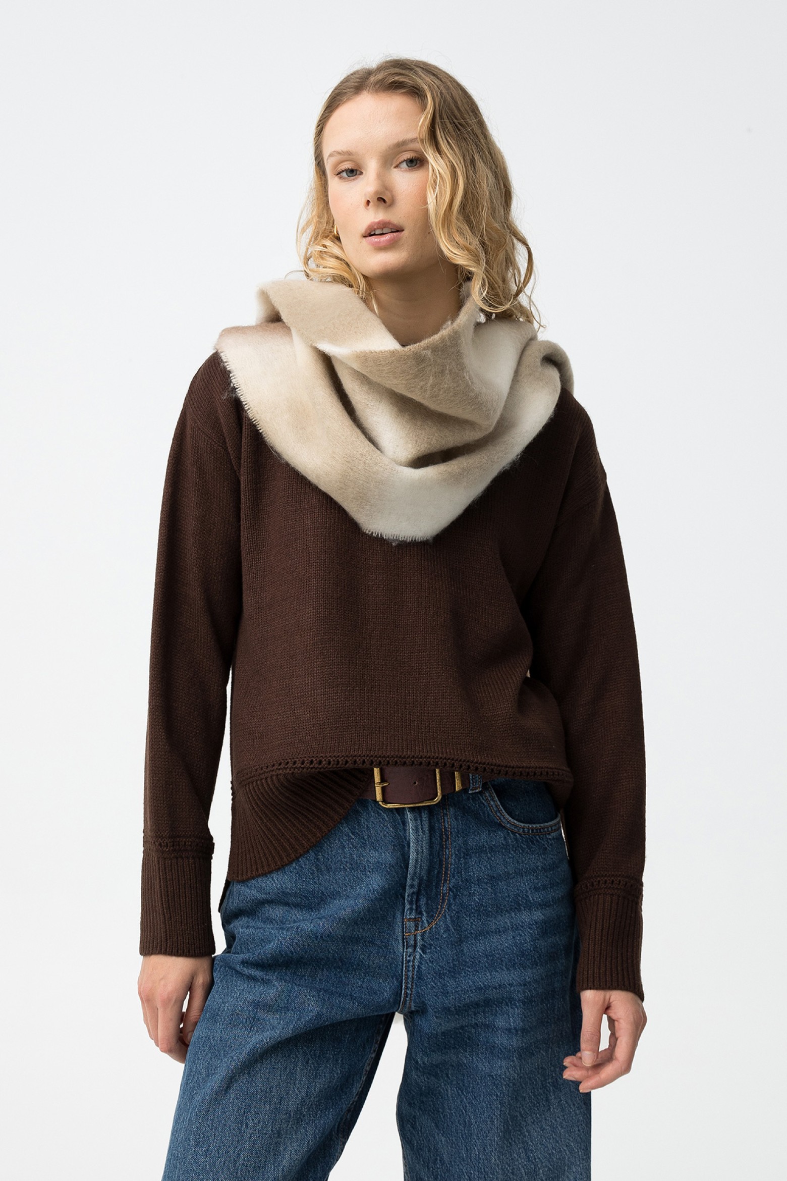Brown Knit Sweater