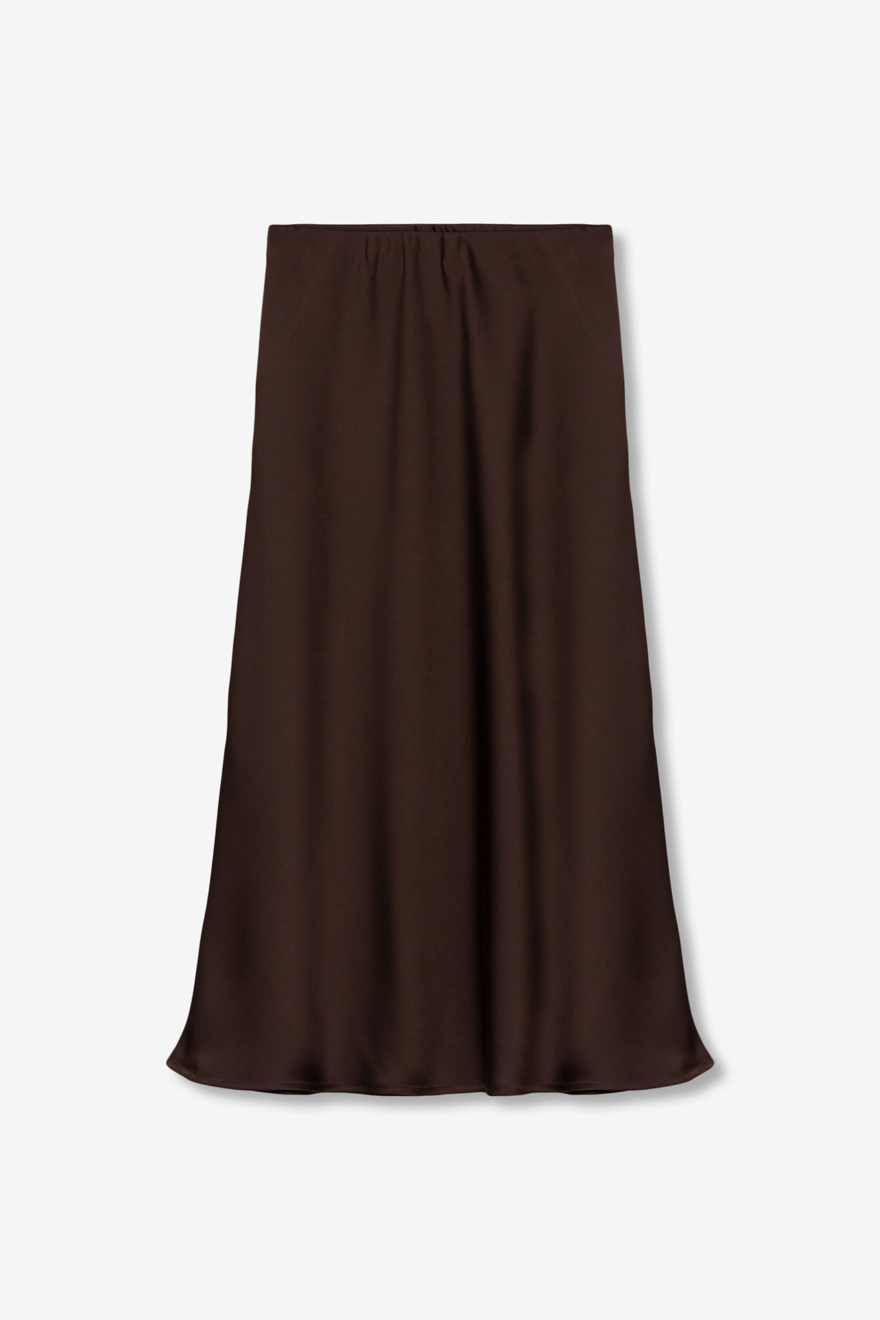 Satin Midi Skirt