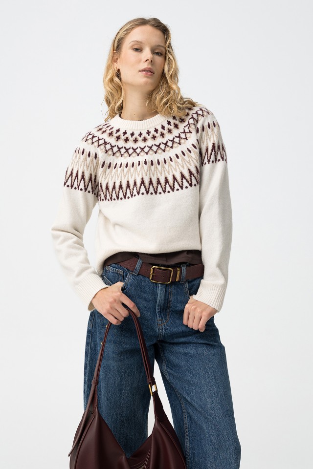 Fair Isle Knit Sweater