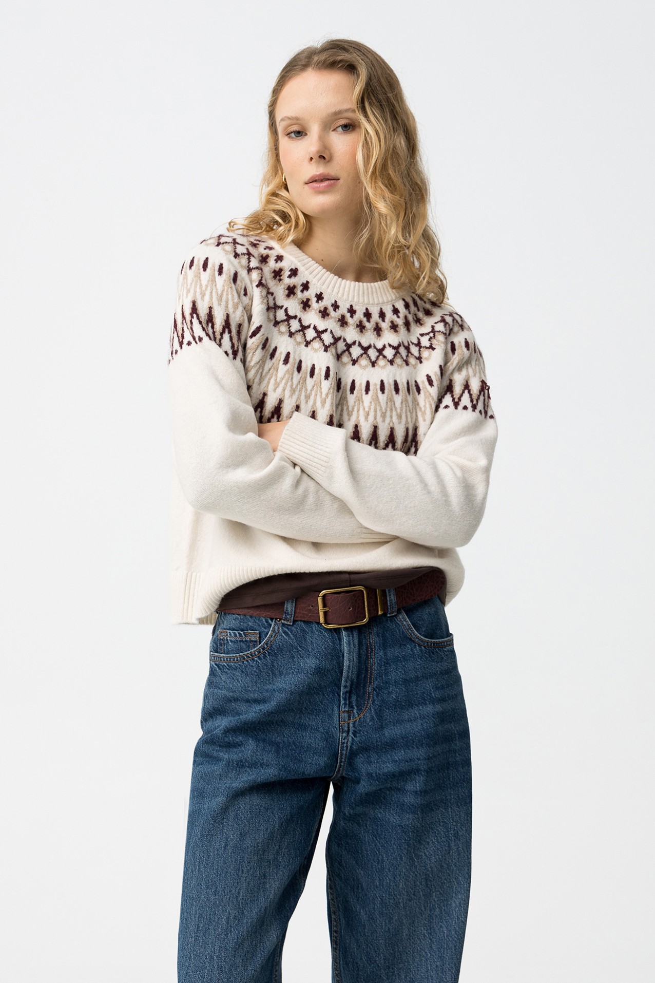 Fair Isle Knit Sweater