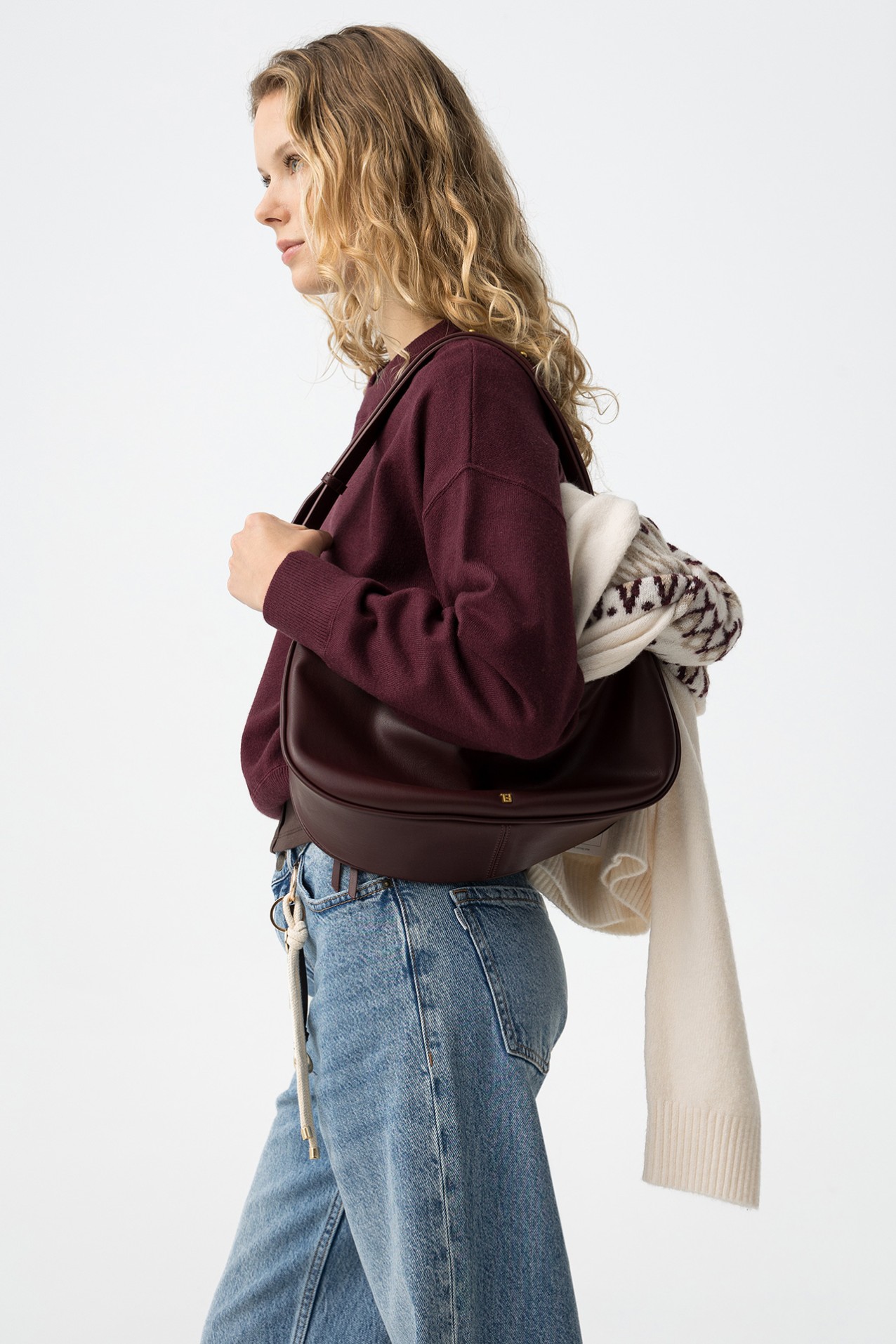 Burgundy Knit Sweater