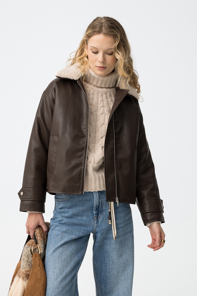 Chocolate Relaxed Jacket