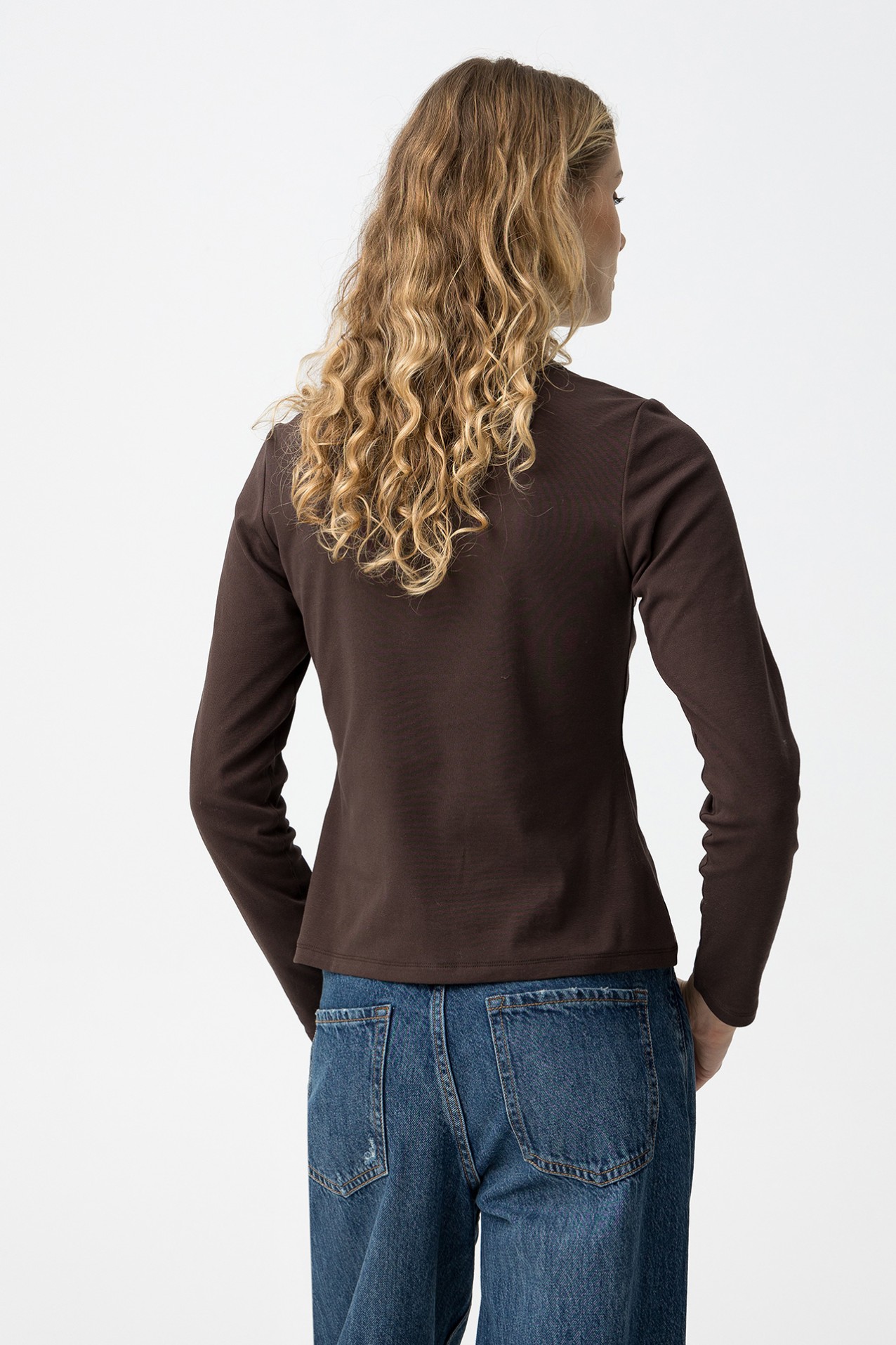 T-shirt Manga Comprida Chocolate