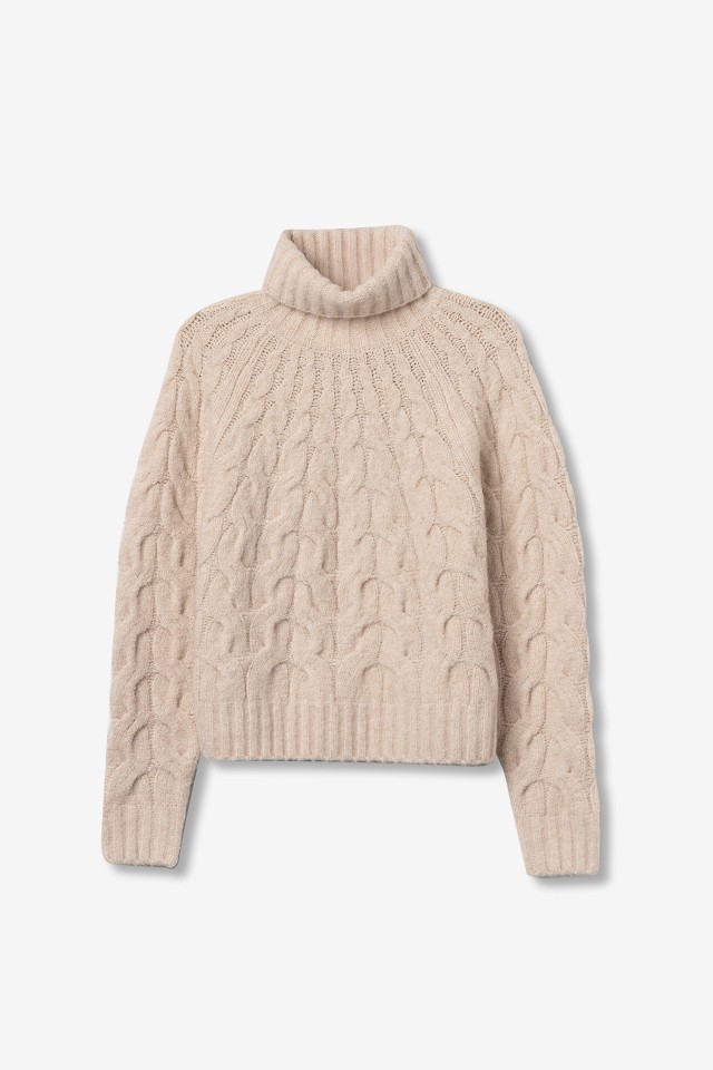 Camisola Tricotada Bege Camisola Tricotada Bege