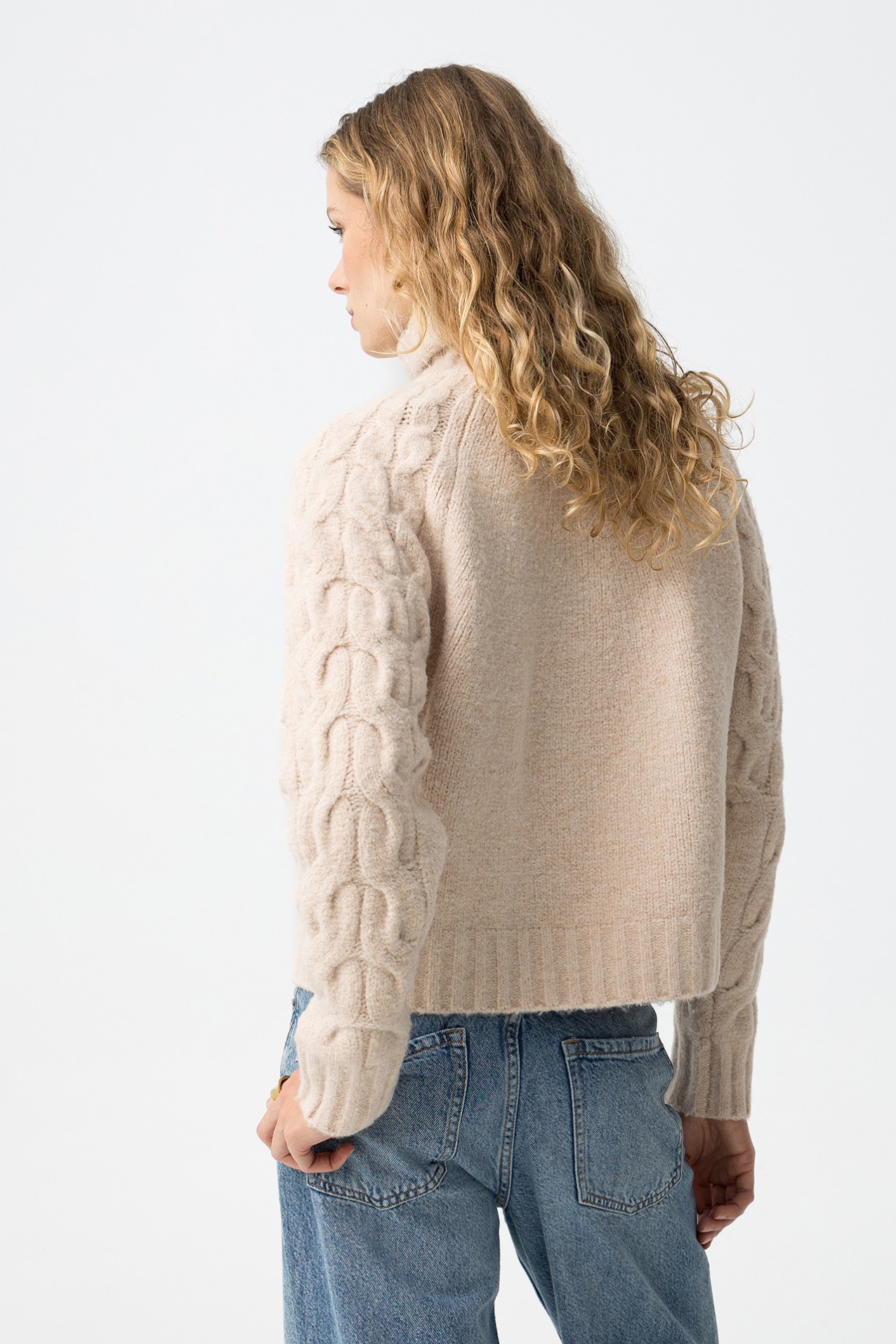 Beige Knit Sweater