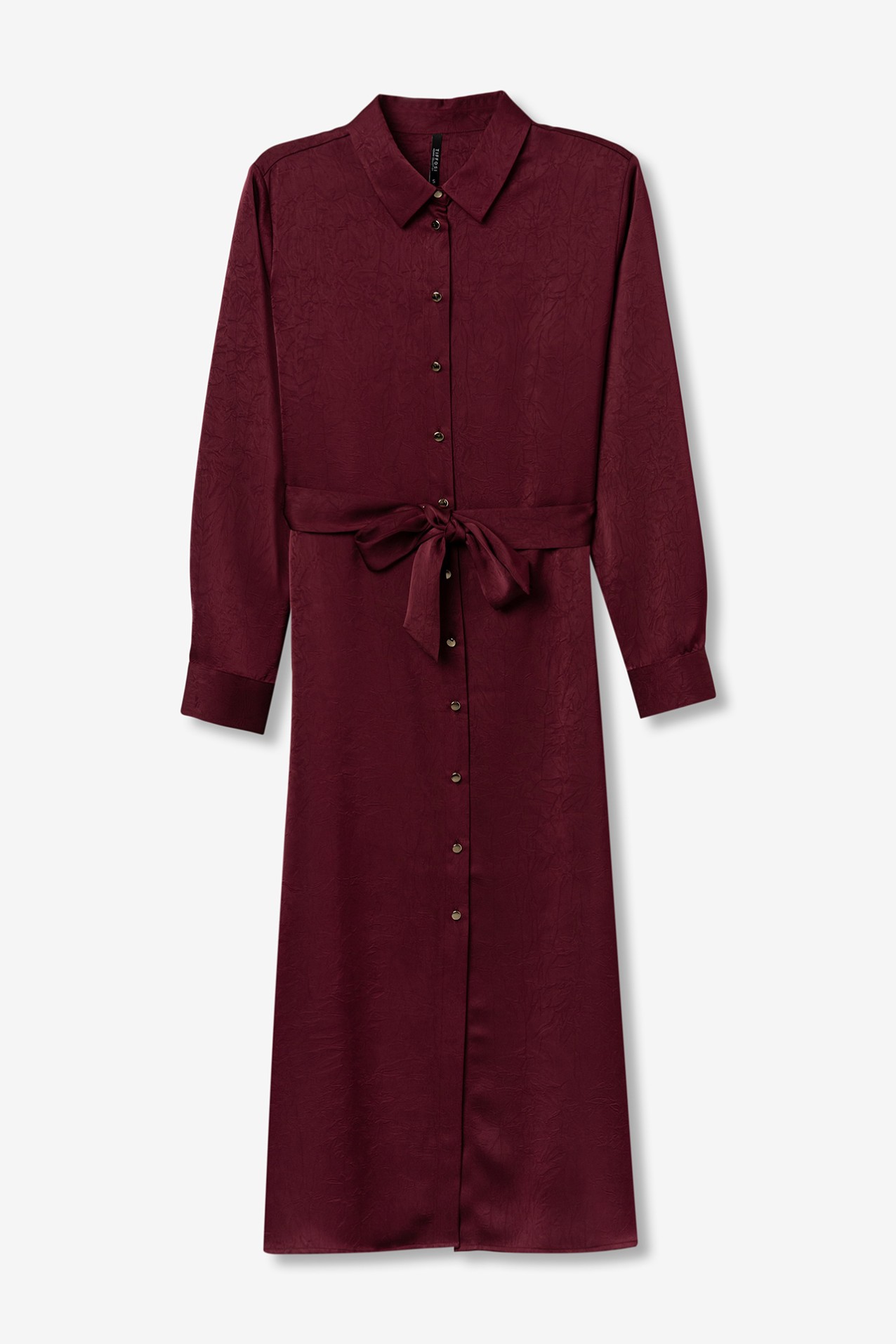 Vestido Camisa Cor-de-Vinho