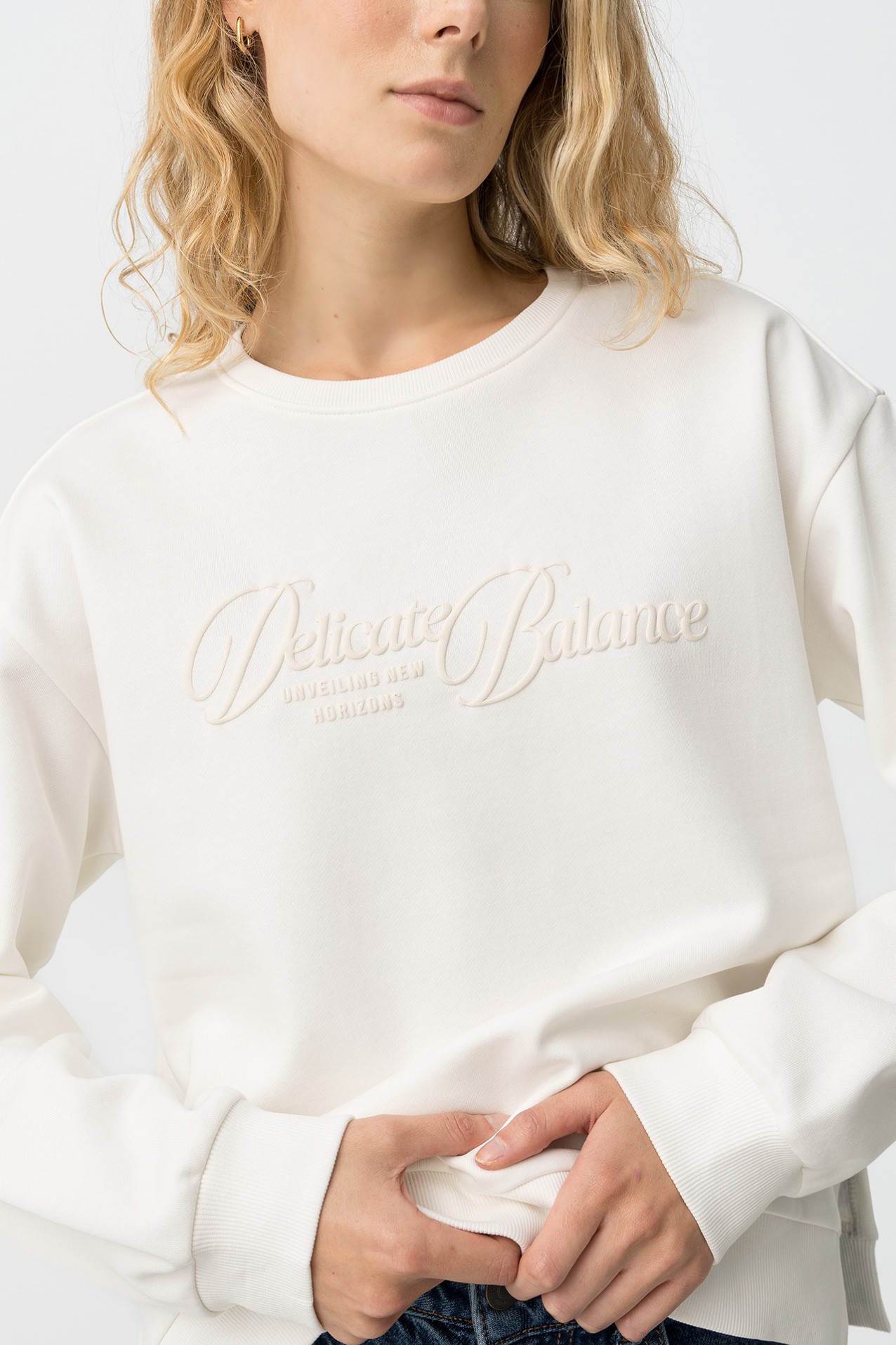 Sudadera blanca casual