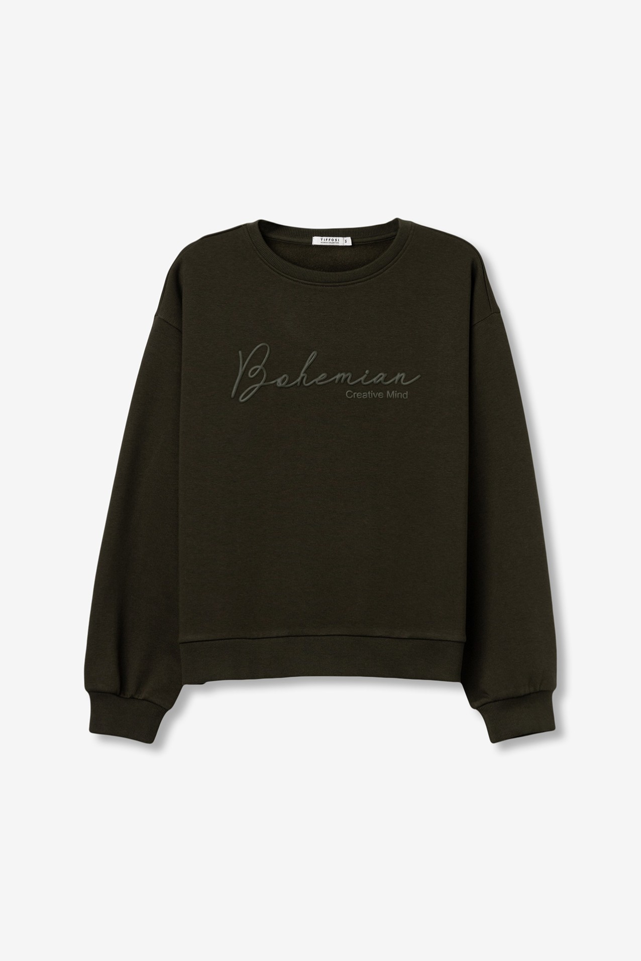 Sudadera verde bohemia