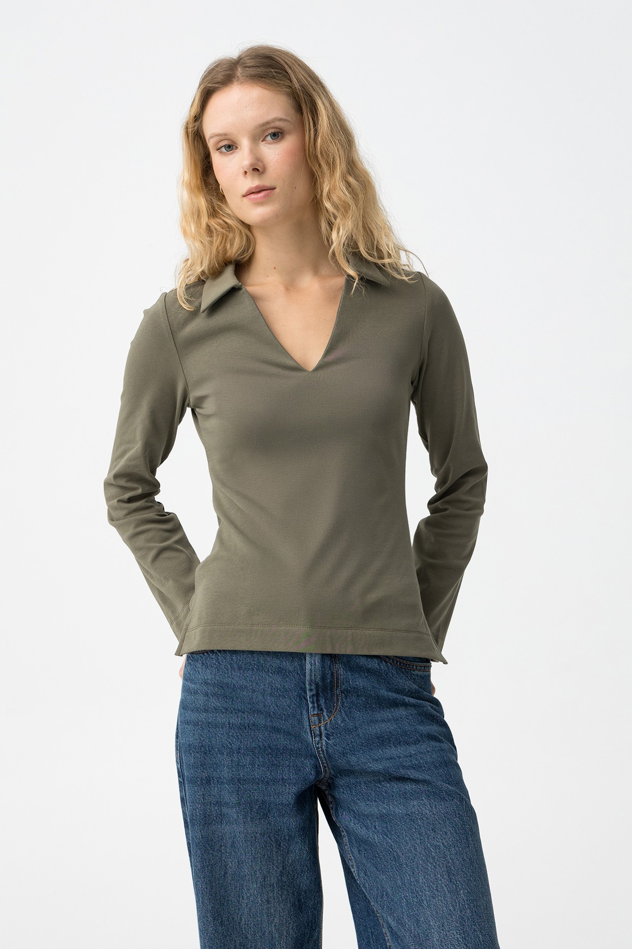 Camiseta Manga Larga Verde