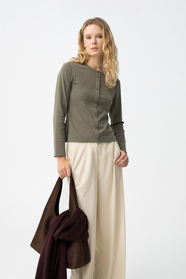 T-shirt Manga Comprida Verde