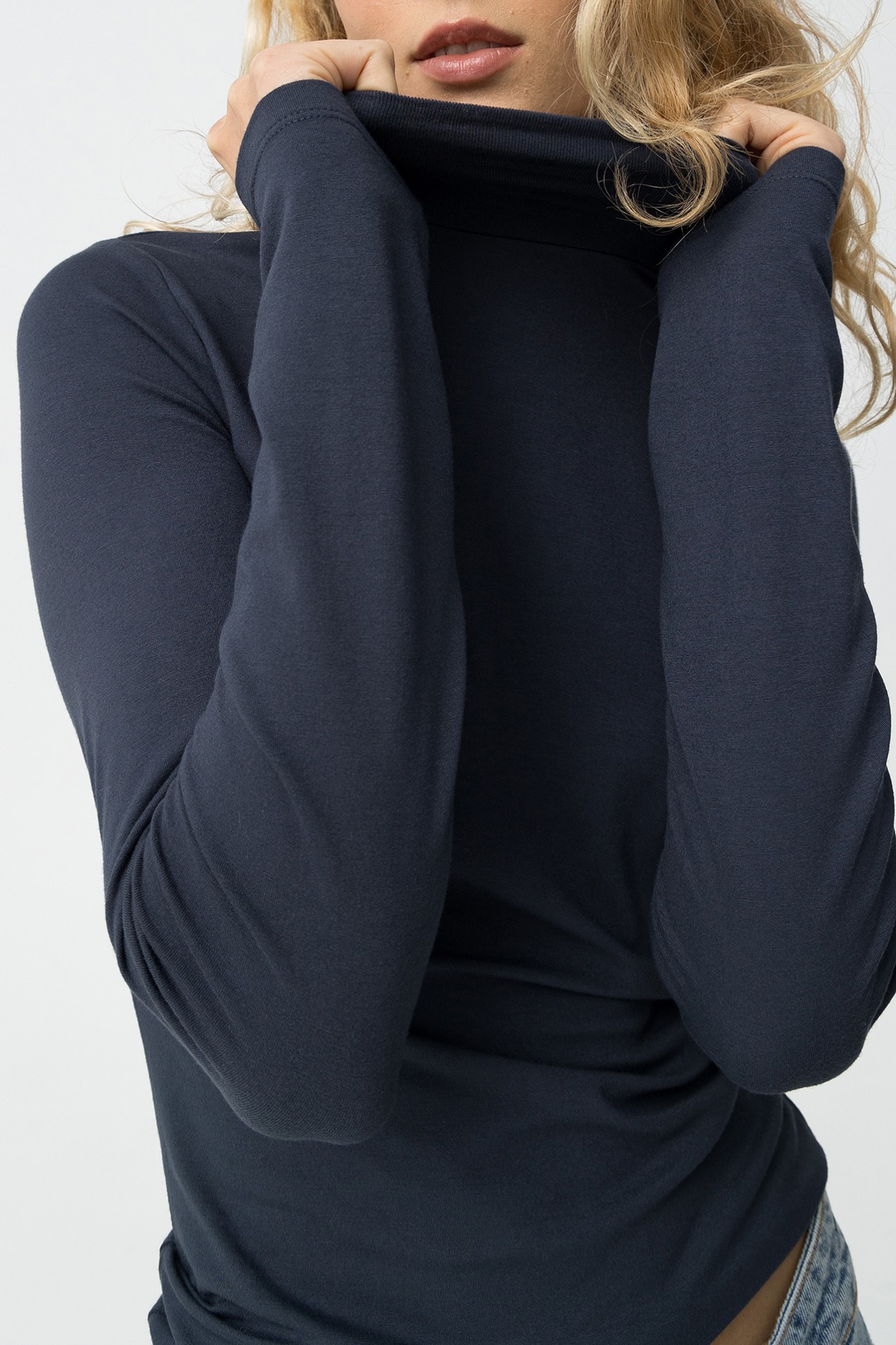 Camiseta Azul Manga Larga