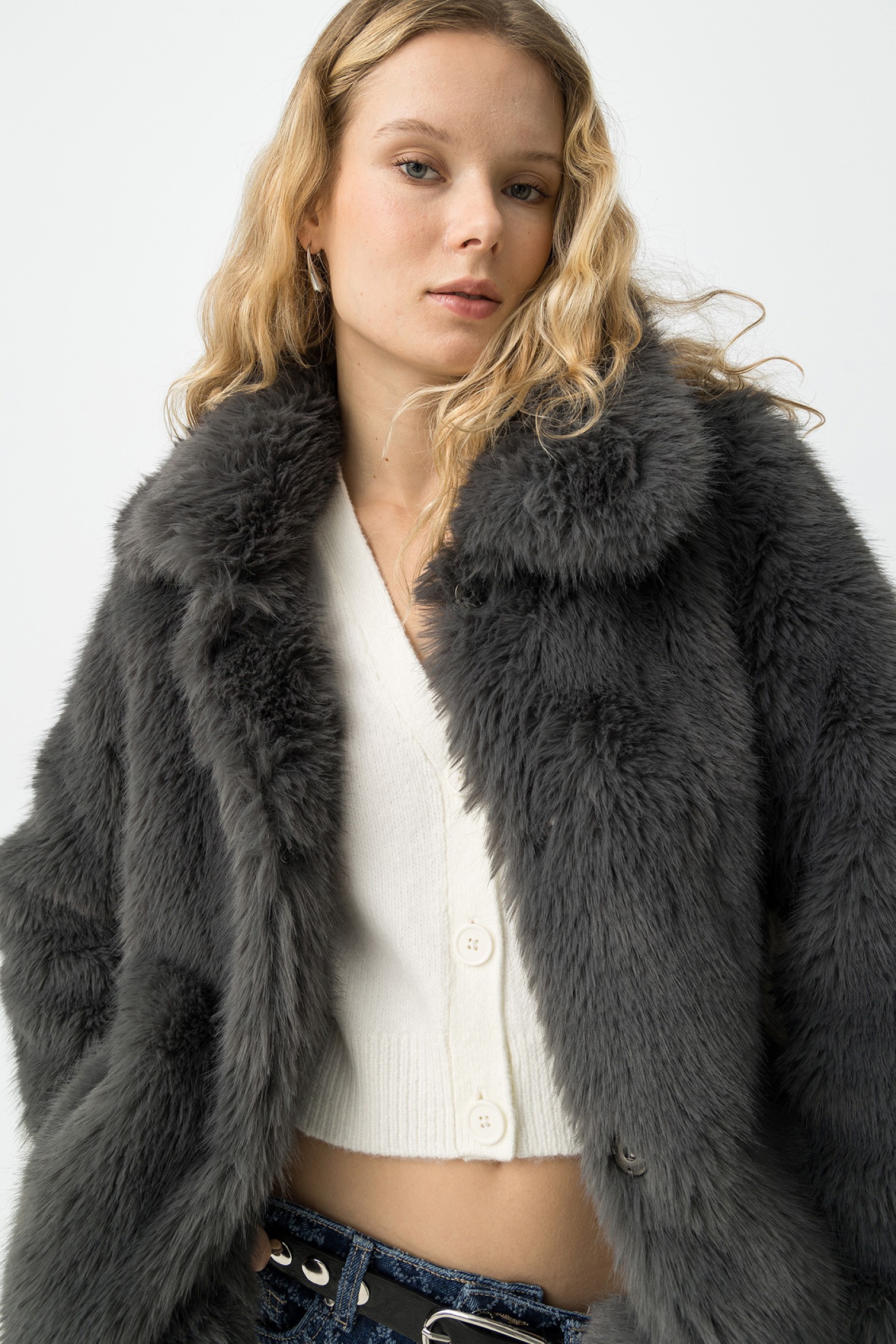 Furry Gray Coat