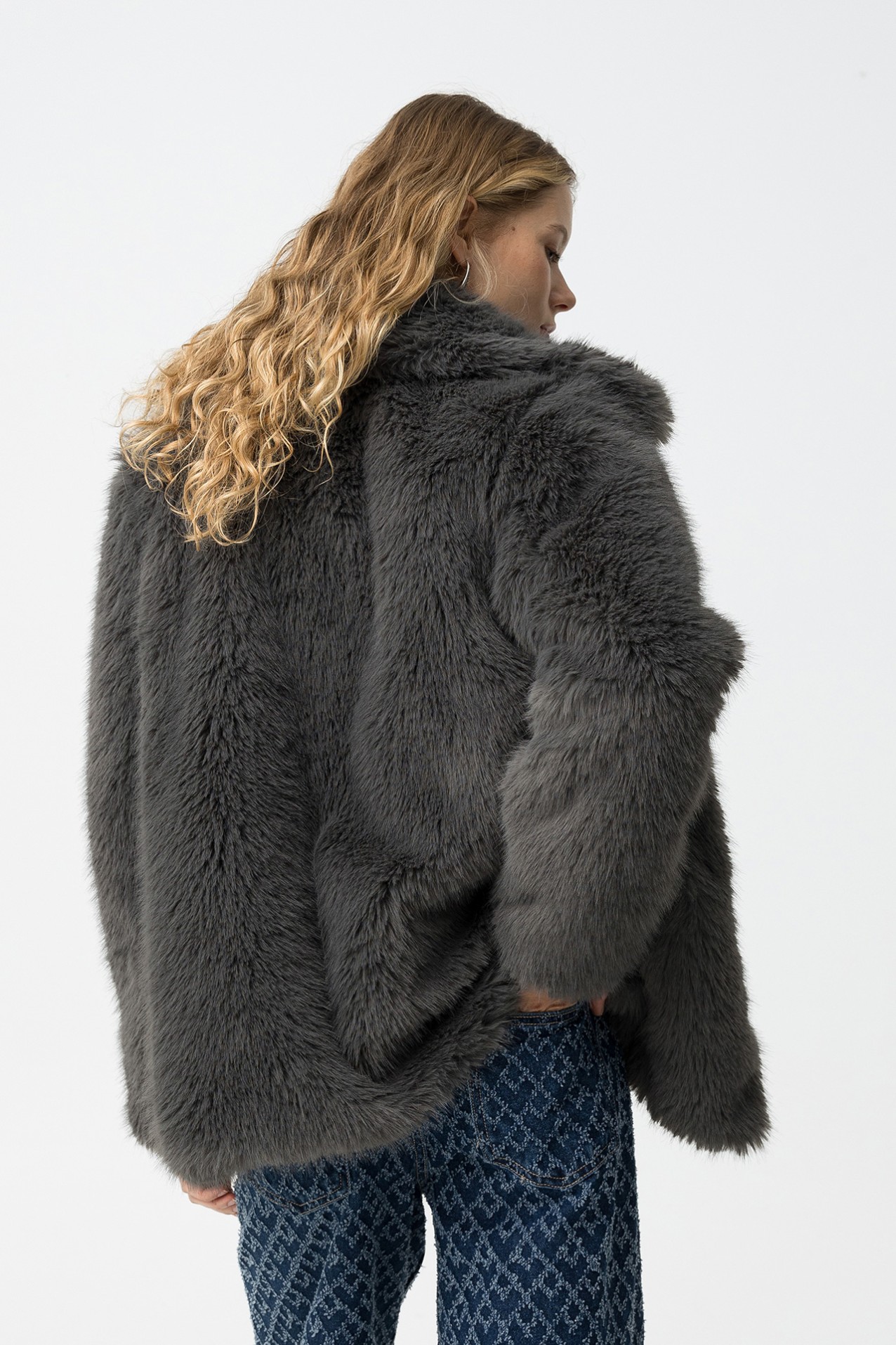 Furry Gray Coat