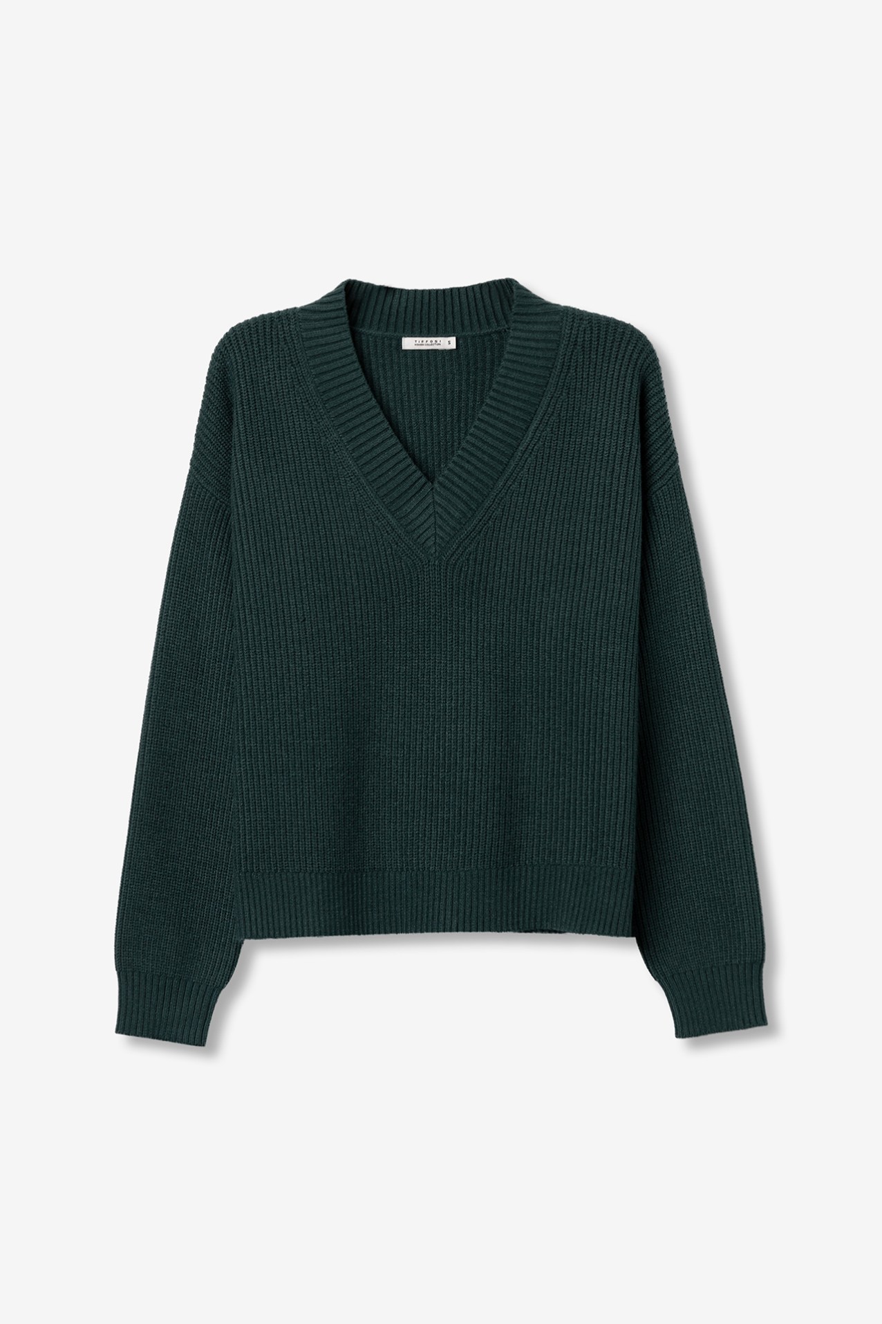 Camisola Tricotada Verde Relaxed