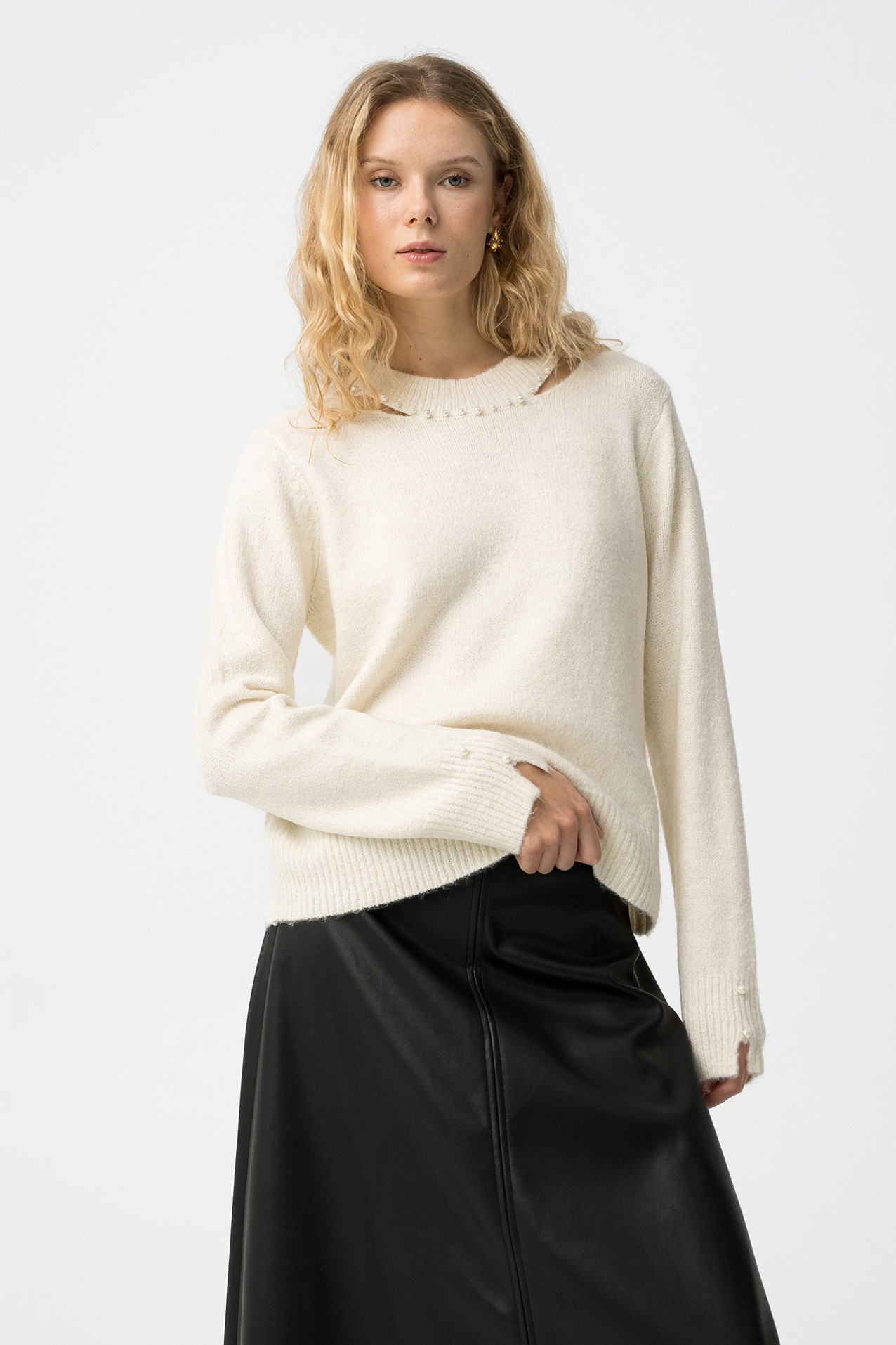 Beige Knit Sweater