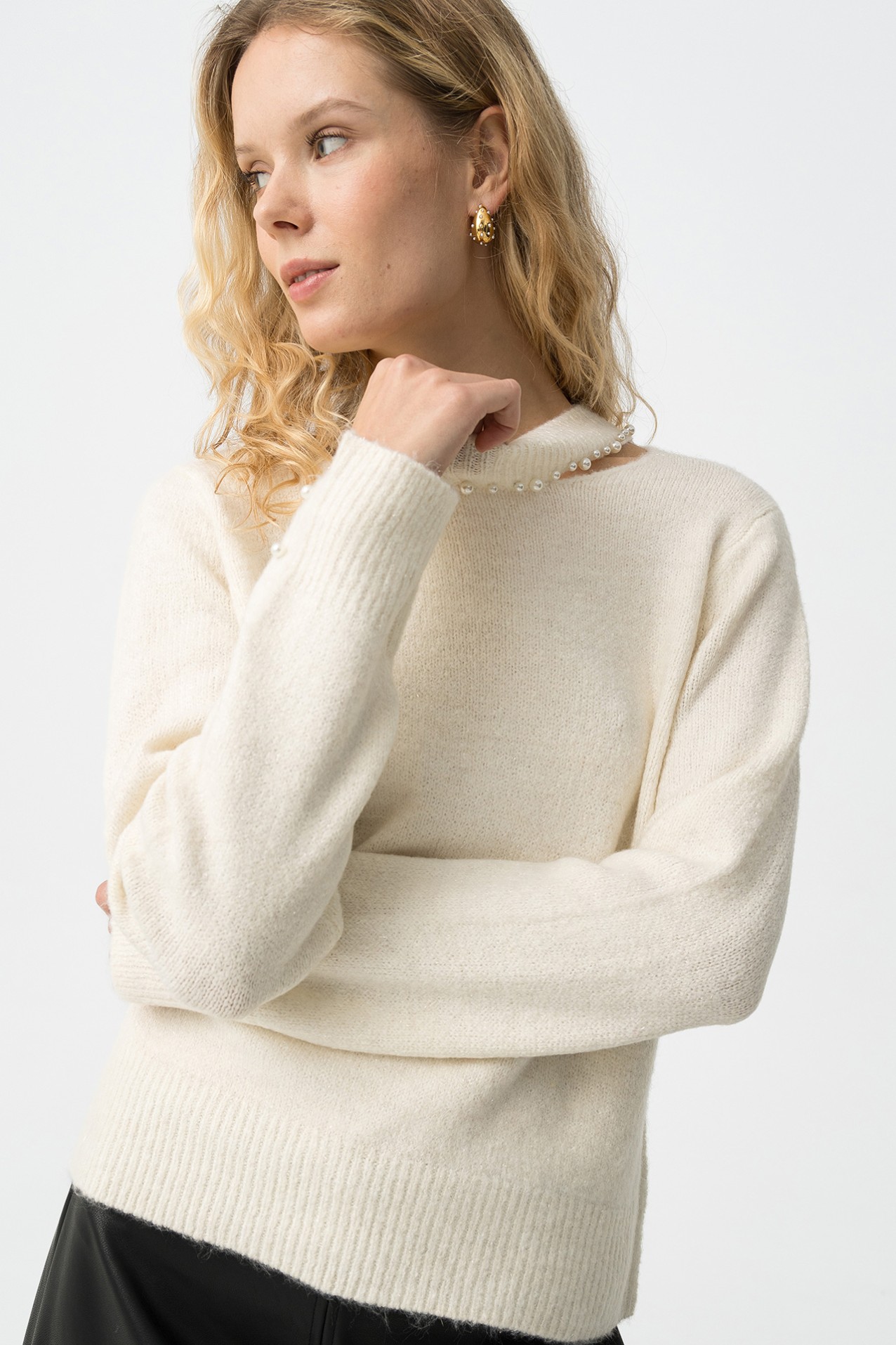 Beige Knit Sweater