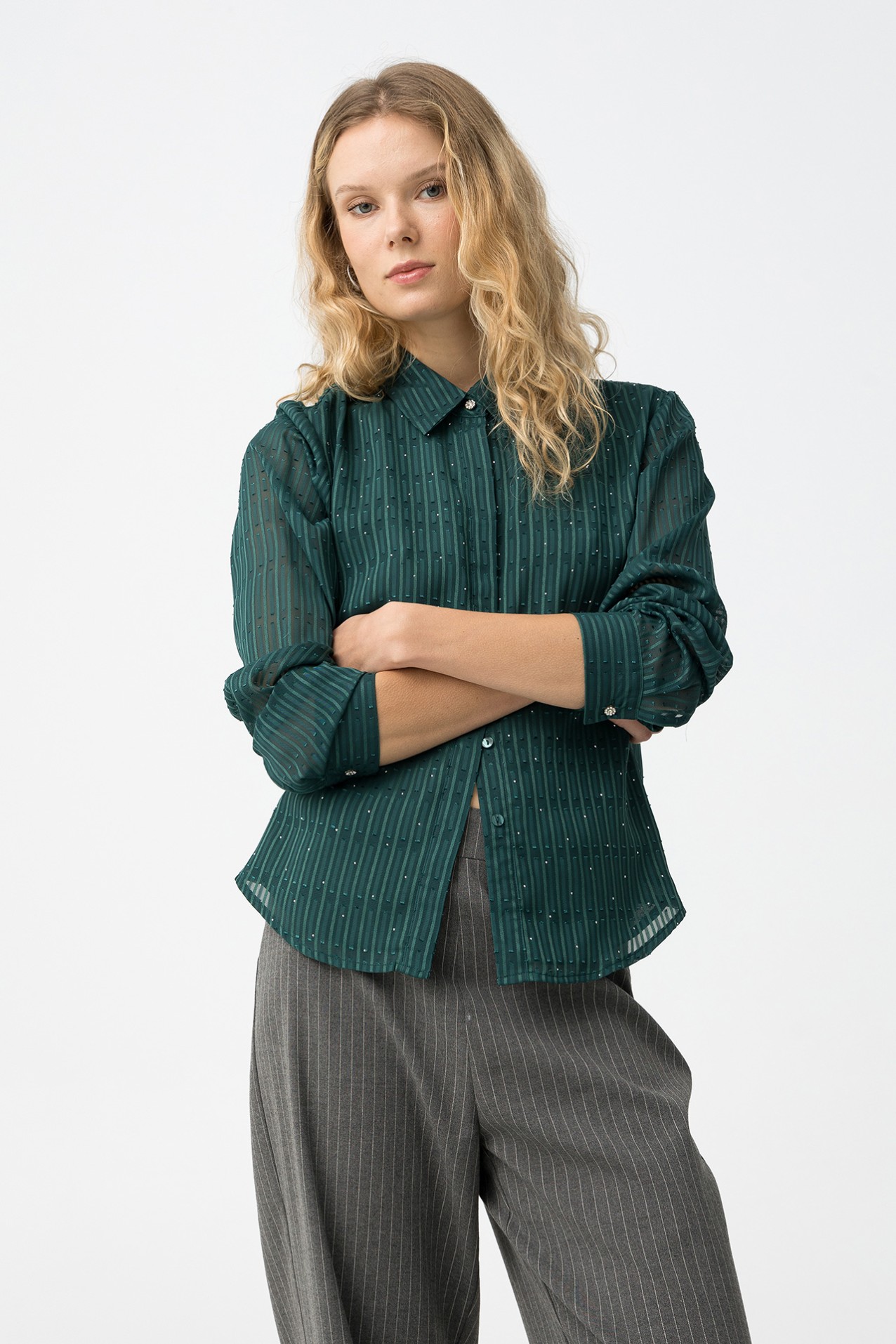 Green Long Sleeve Shirt