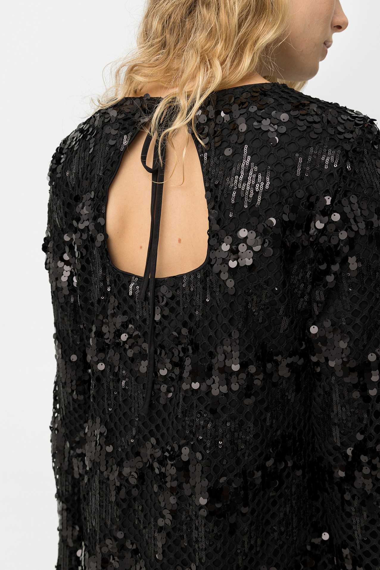 Black Sequin Dress