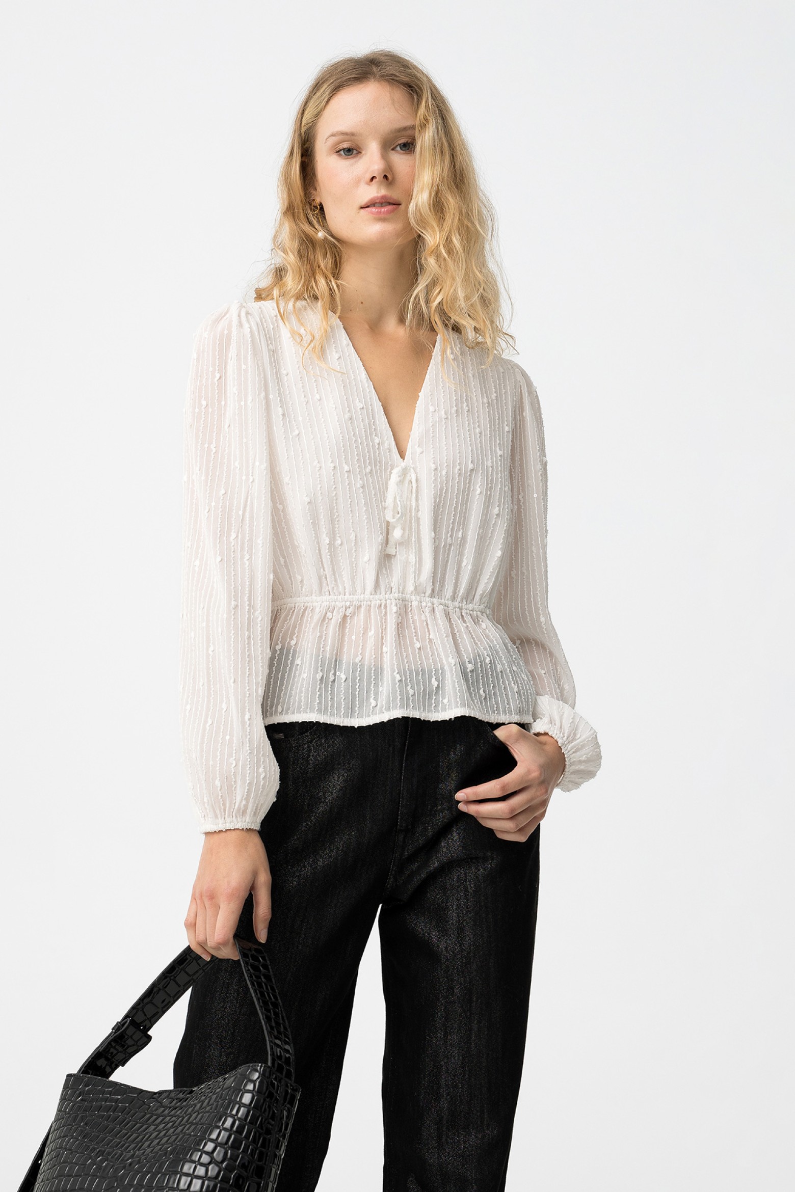 Blusa Manga Comprida Cru