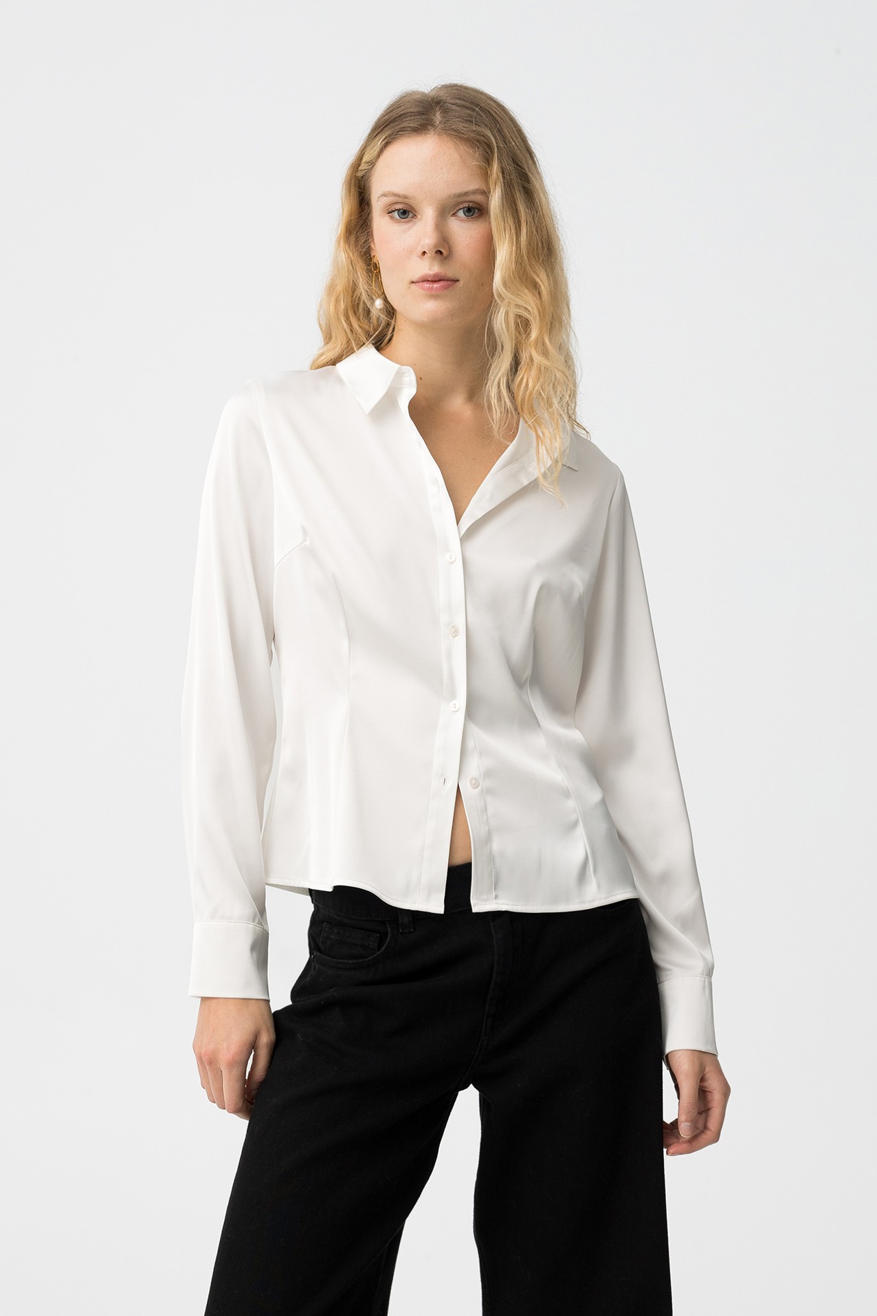 Camisa Slim Manga Comprida