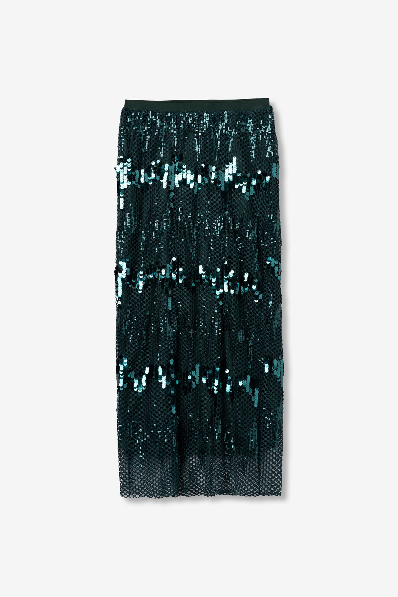 Saia Midi Verde Escuro