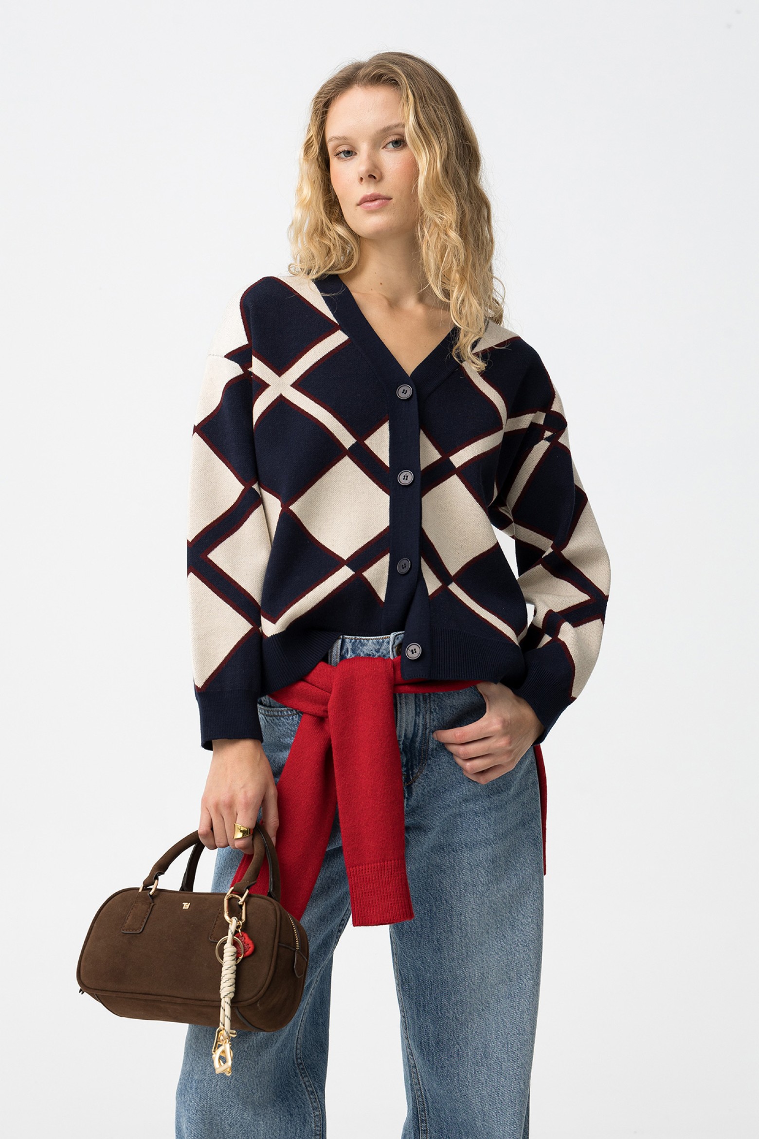 Geometric Knit Cardigan