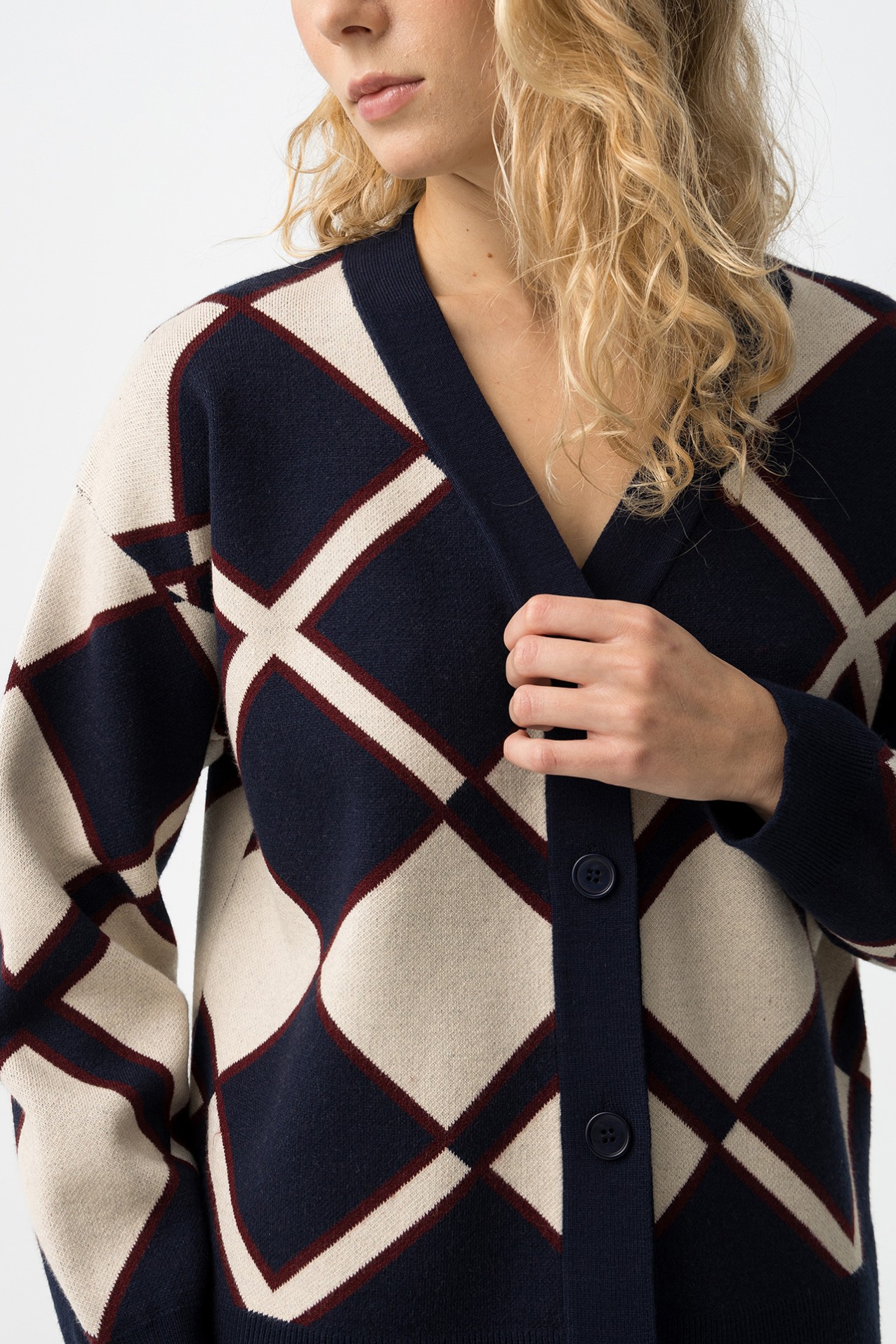 Geometric Knit Cardigan
