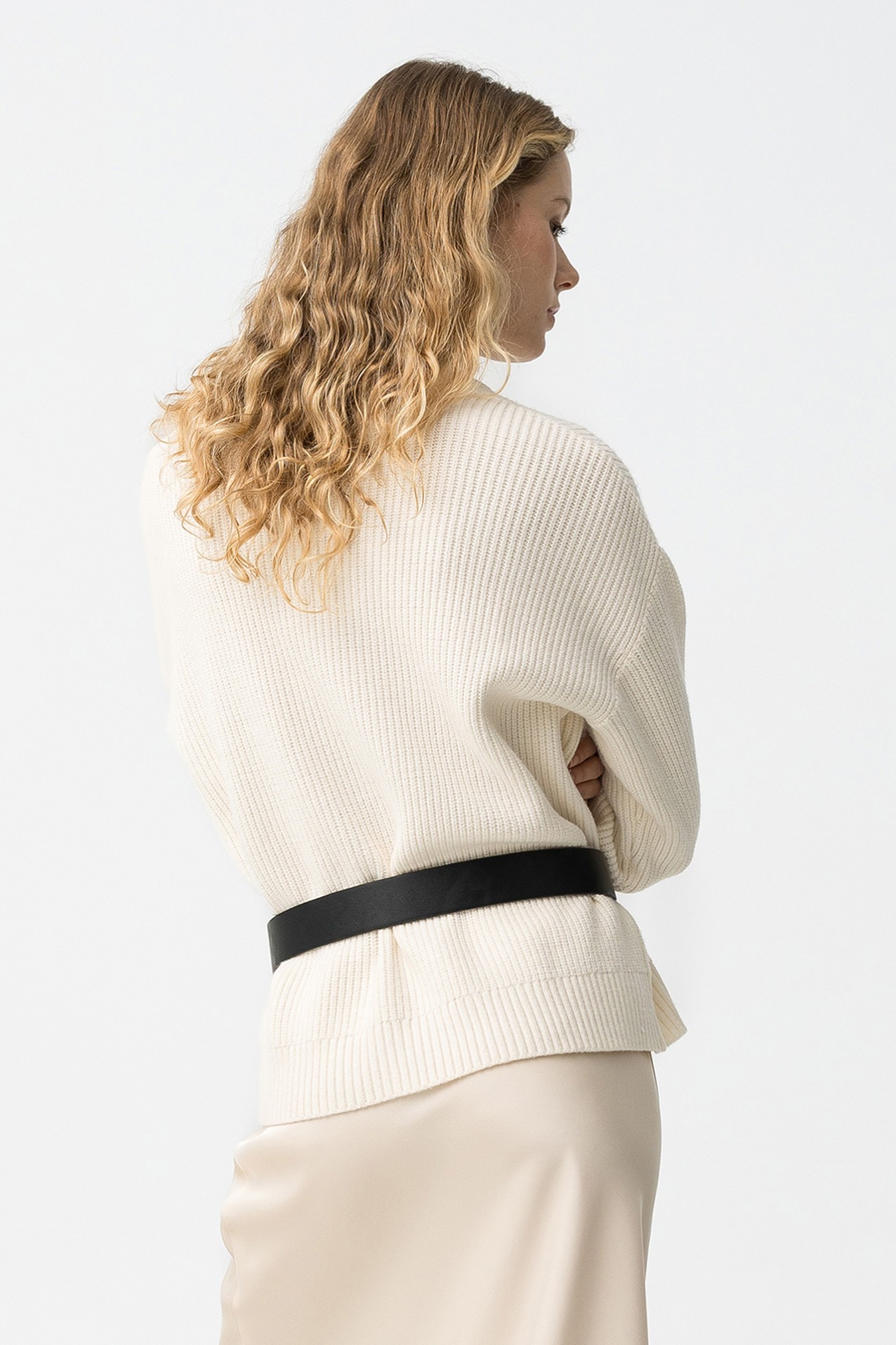 Camisola Bege Tricotada