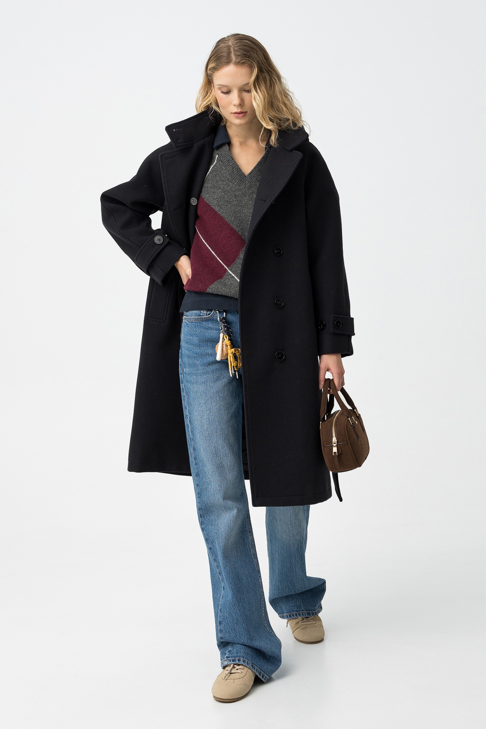 Navy Long Coat