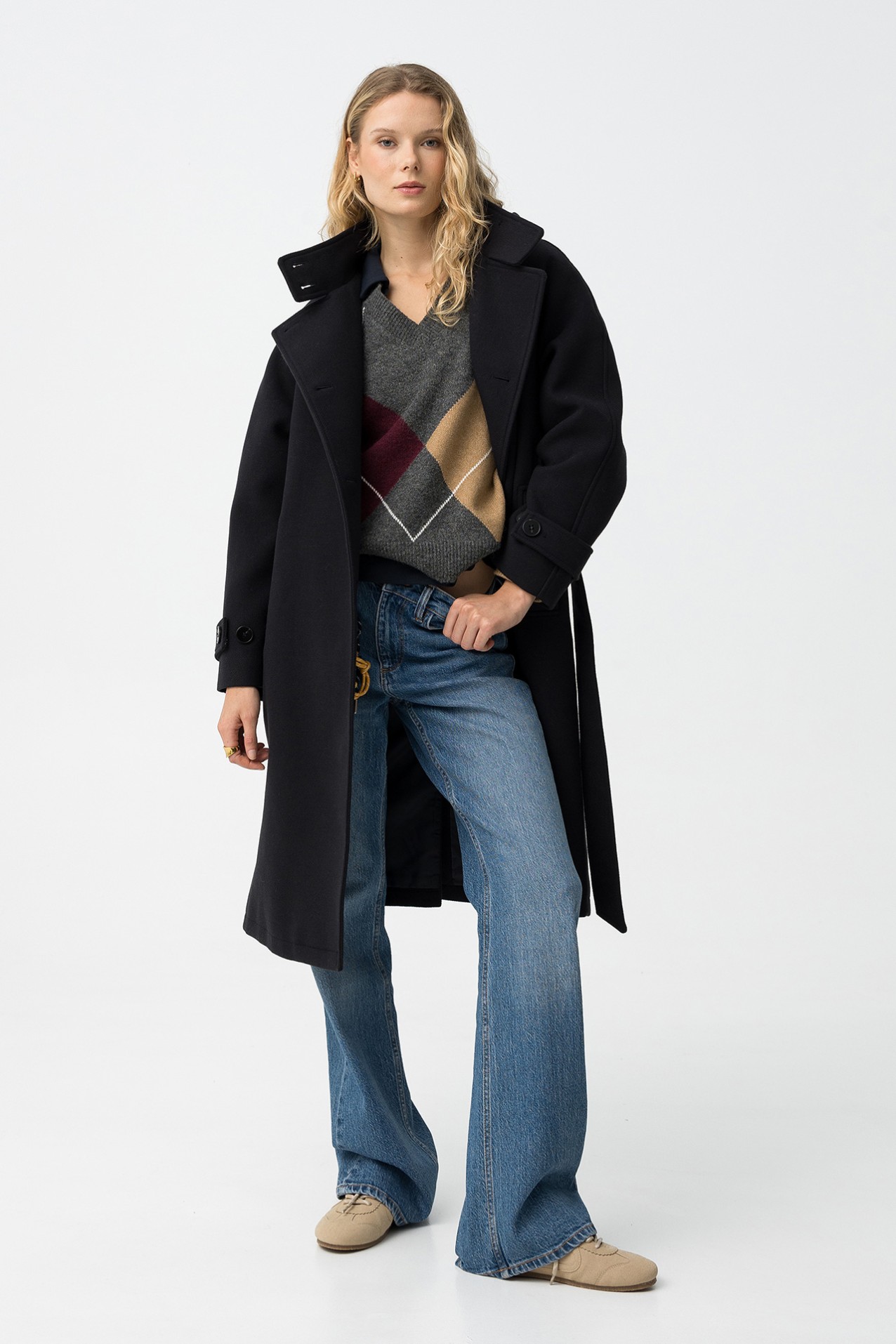 Navy Long Coat