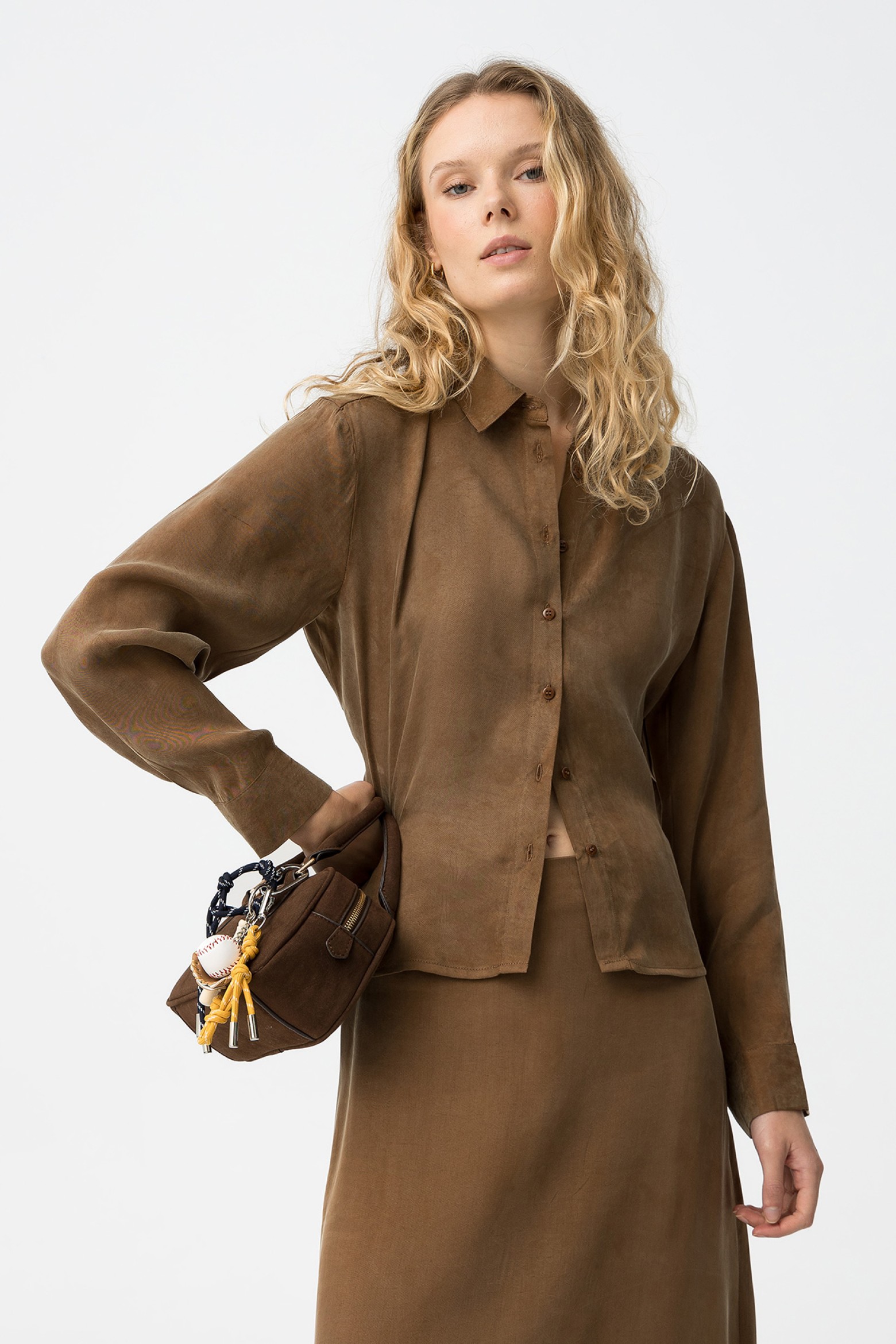 Beige Long Sleeve Shirt