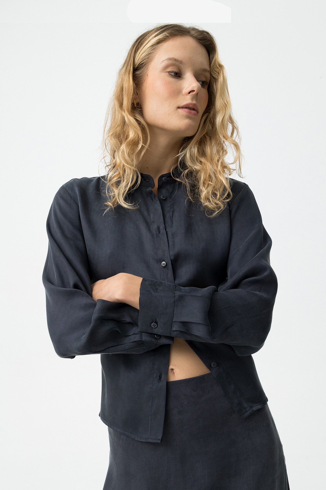 Dark Blue Long Sleeve Shirt