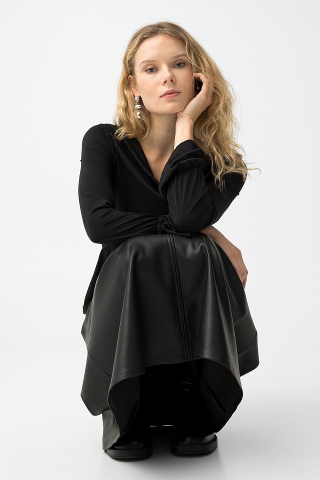 T-shirt Slim Manga Comprida