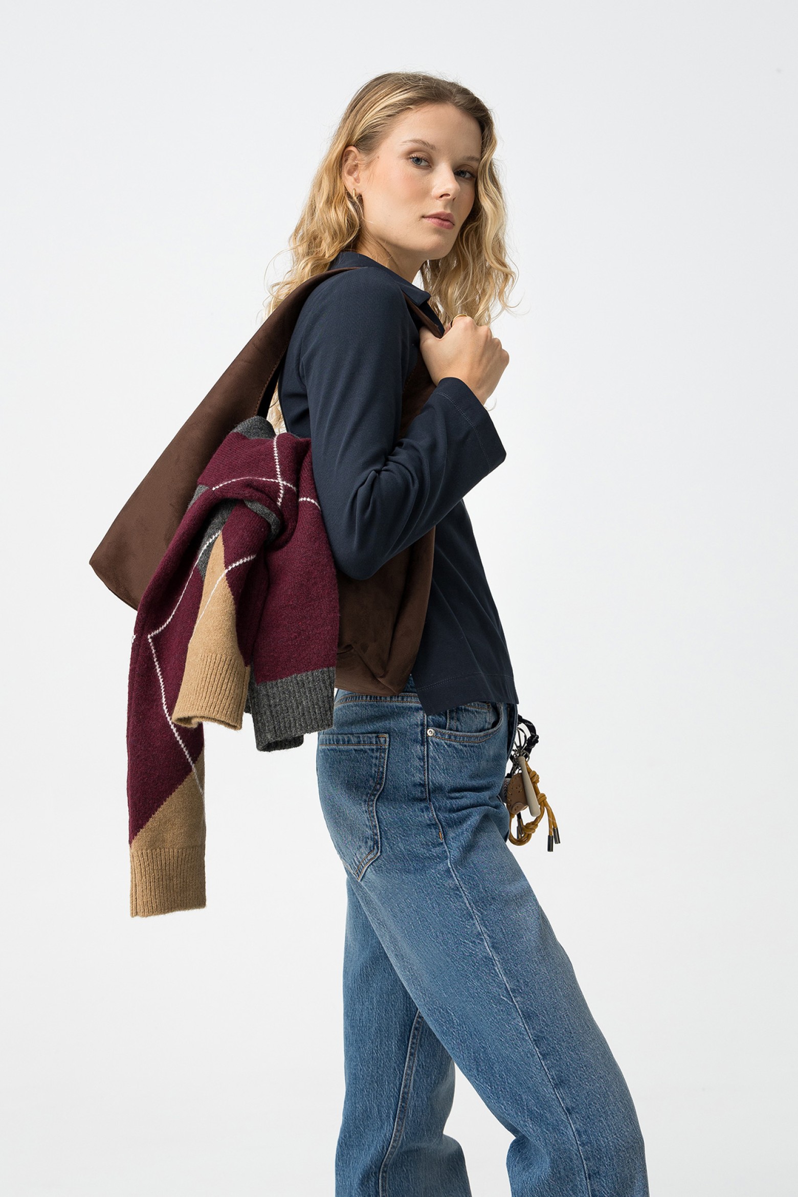 Camiseta Manga Larga Azul