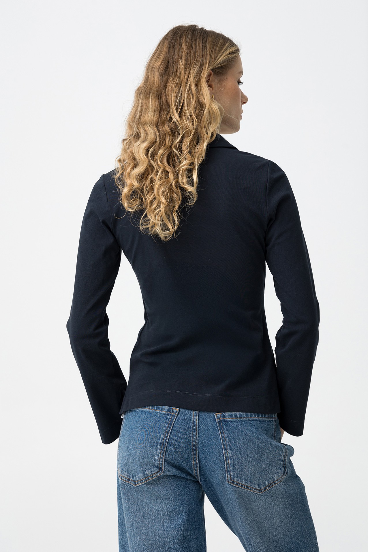 Camiseta Manga Larga Azul