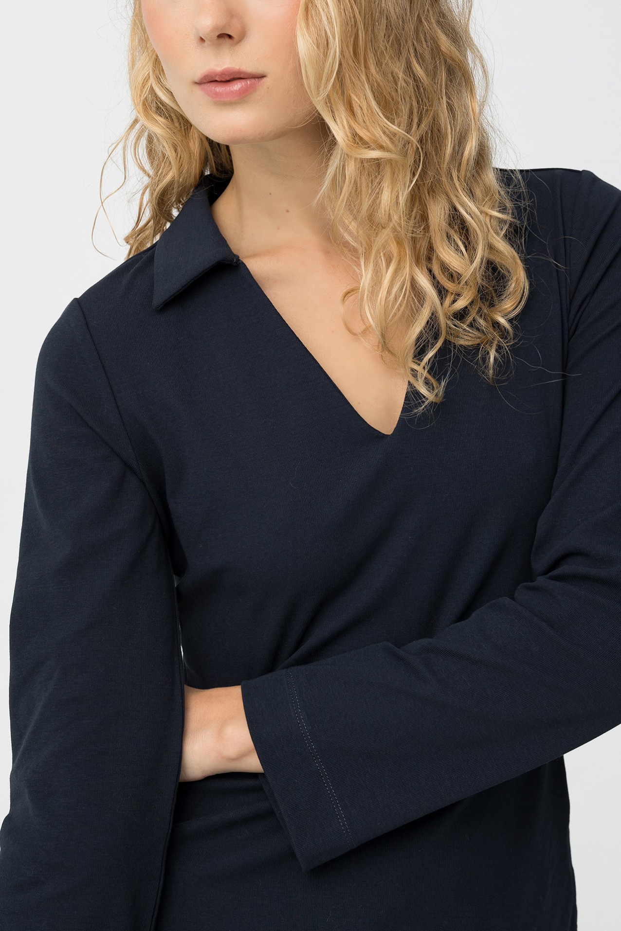 Camiseta Manga Larga Azul