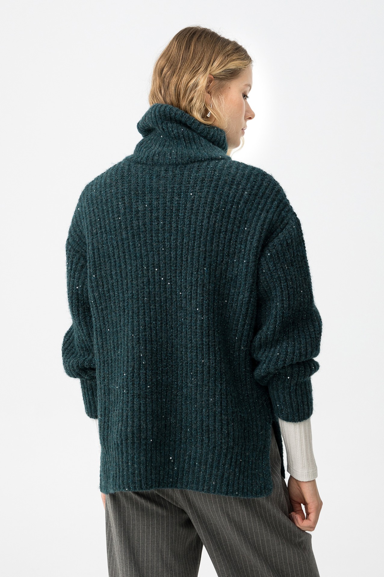 Dark Green Knit Sweater