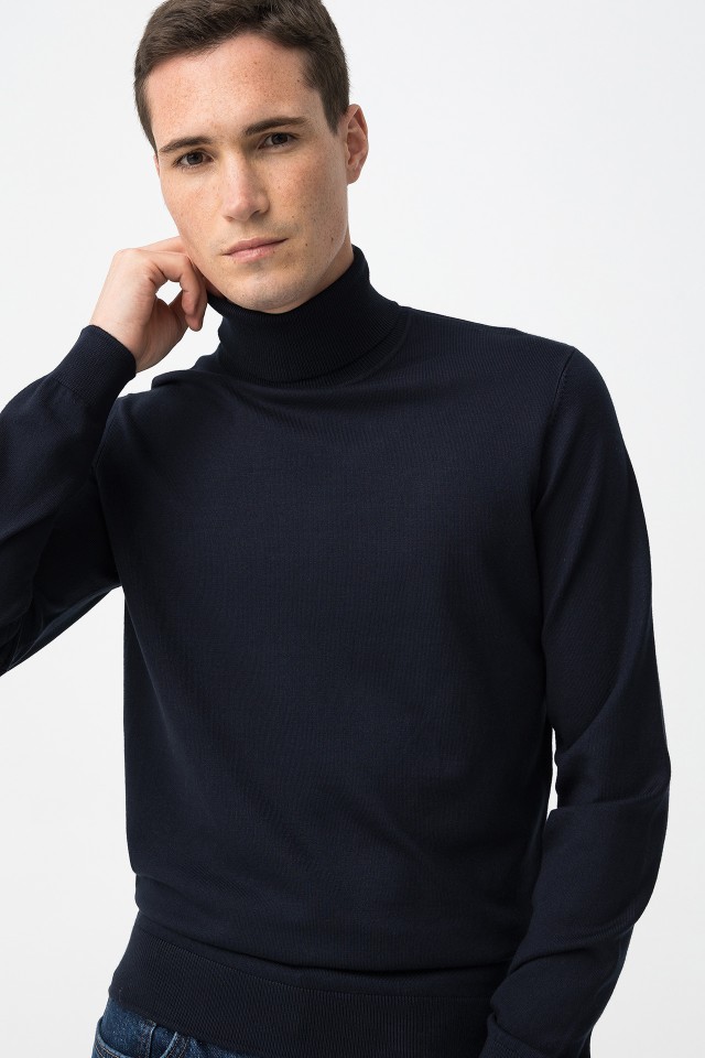 Camisola Slim Azul Marinho