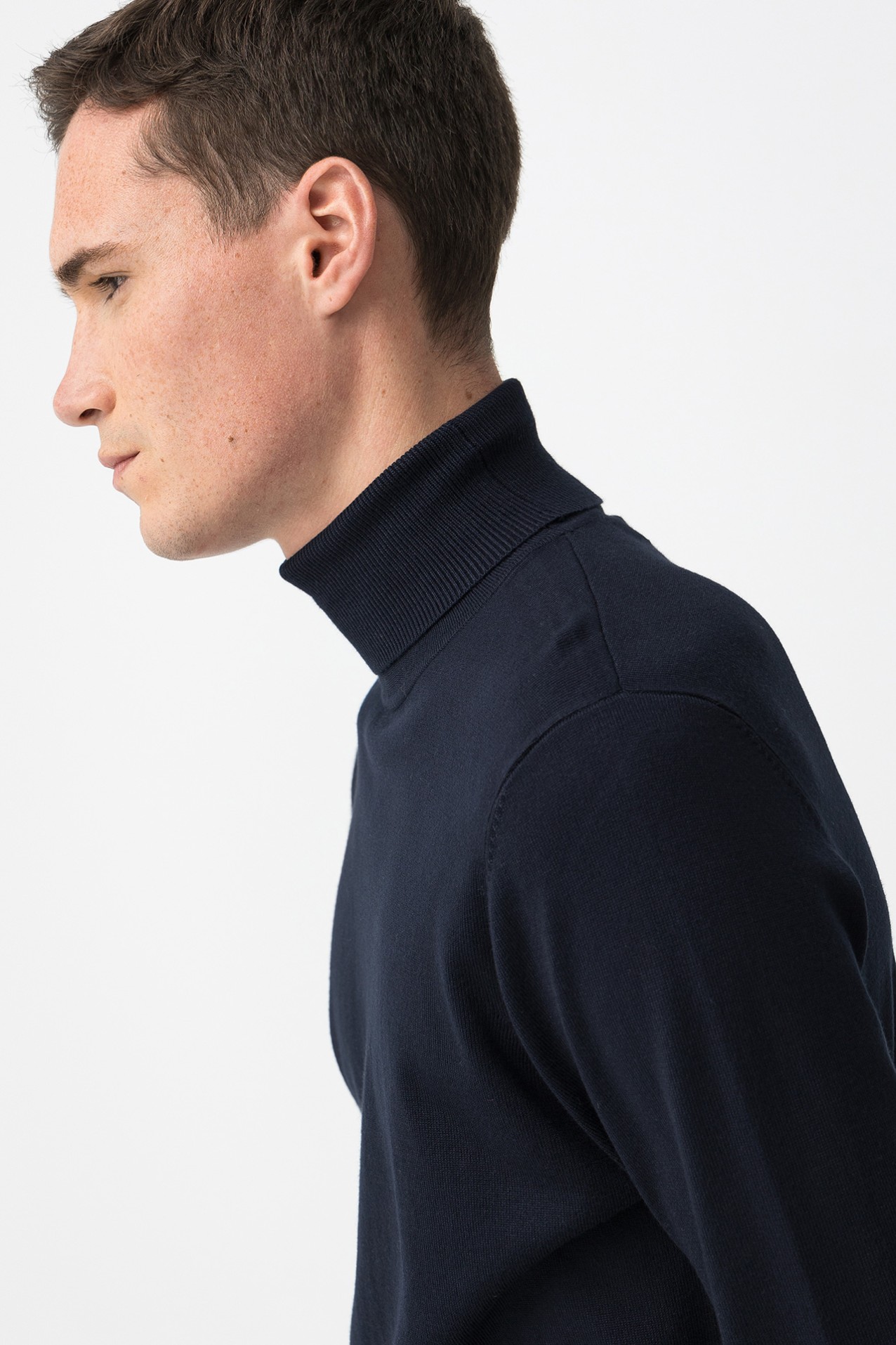 Navy Slim Knit Sweater