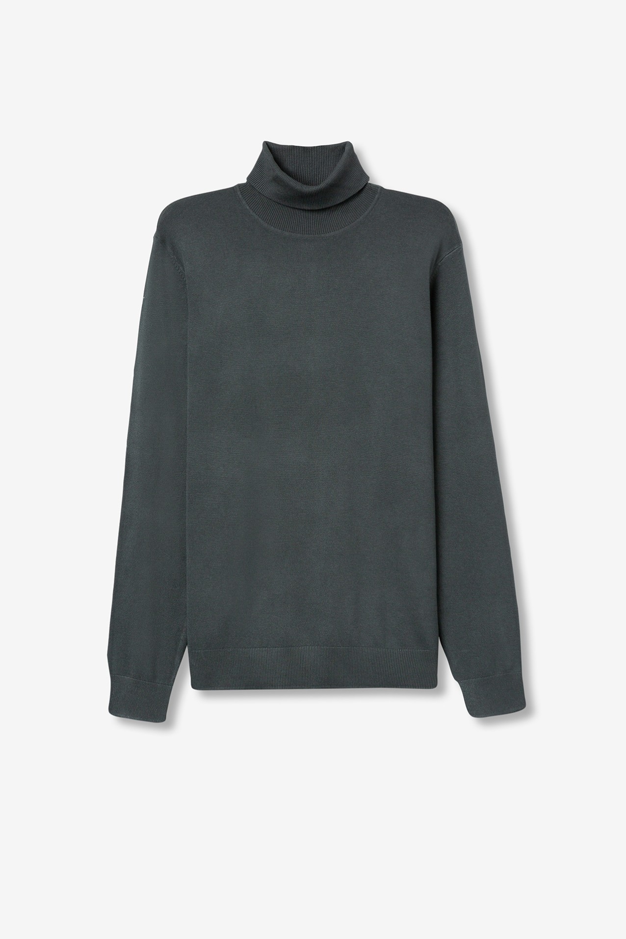 Green Slim Knit Sweater