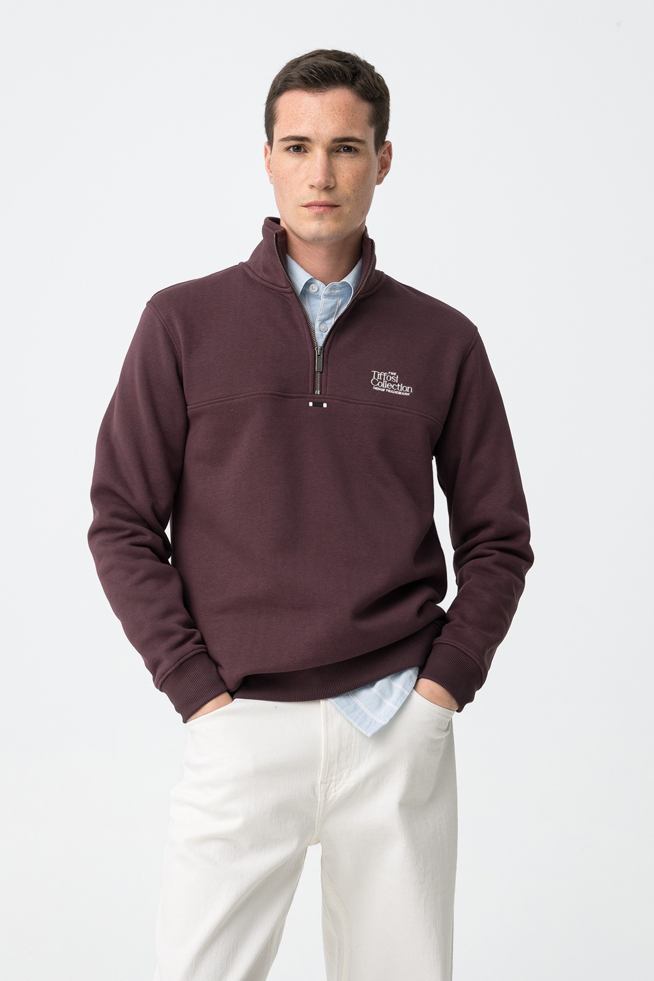 Sweatshirt Castanho Regular